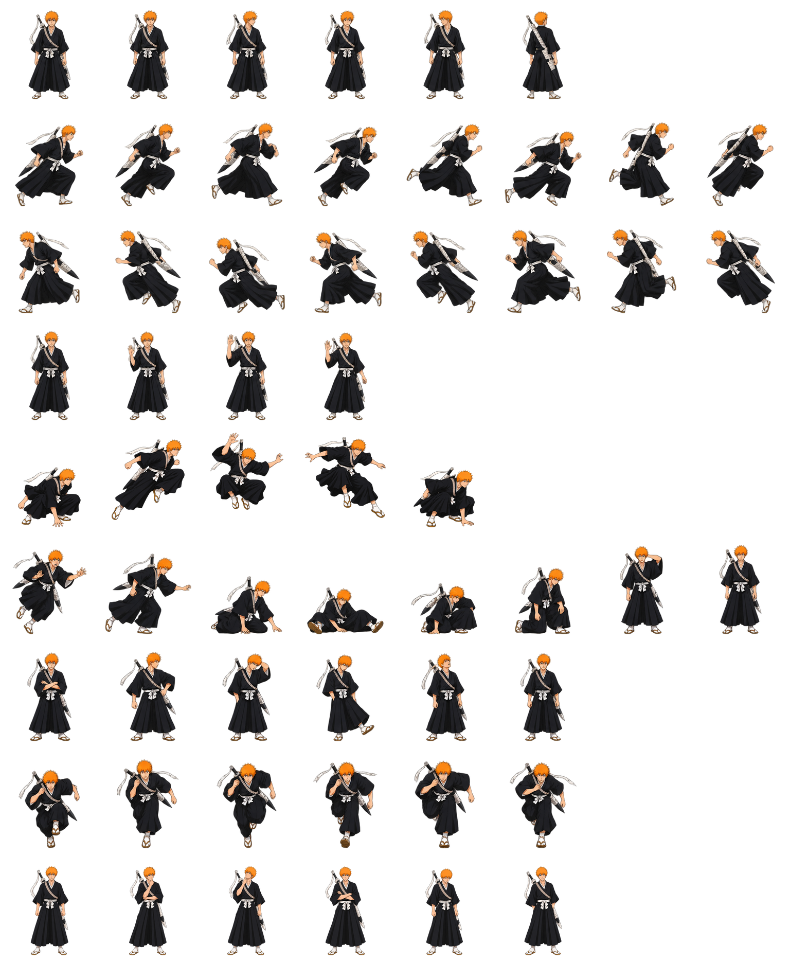 Ichigo Kurosaki — Cozy Fan Art Codex pet original spritesheet