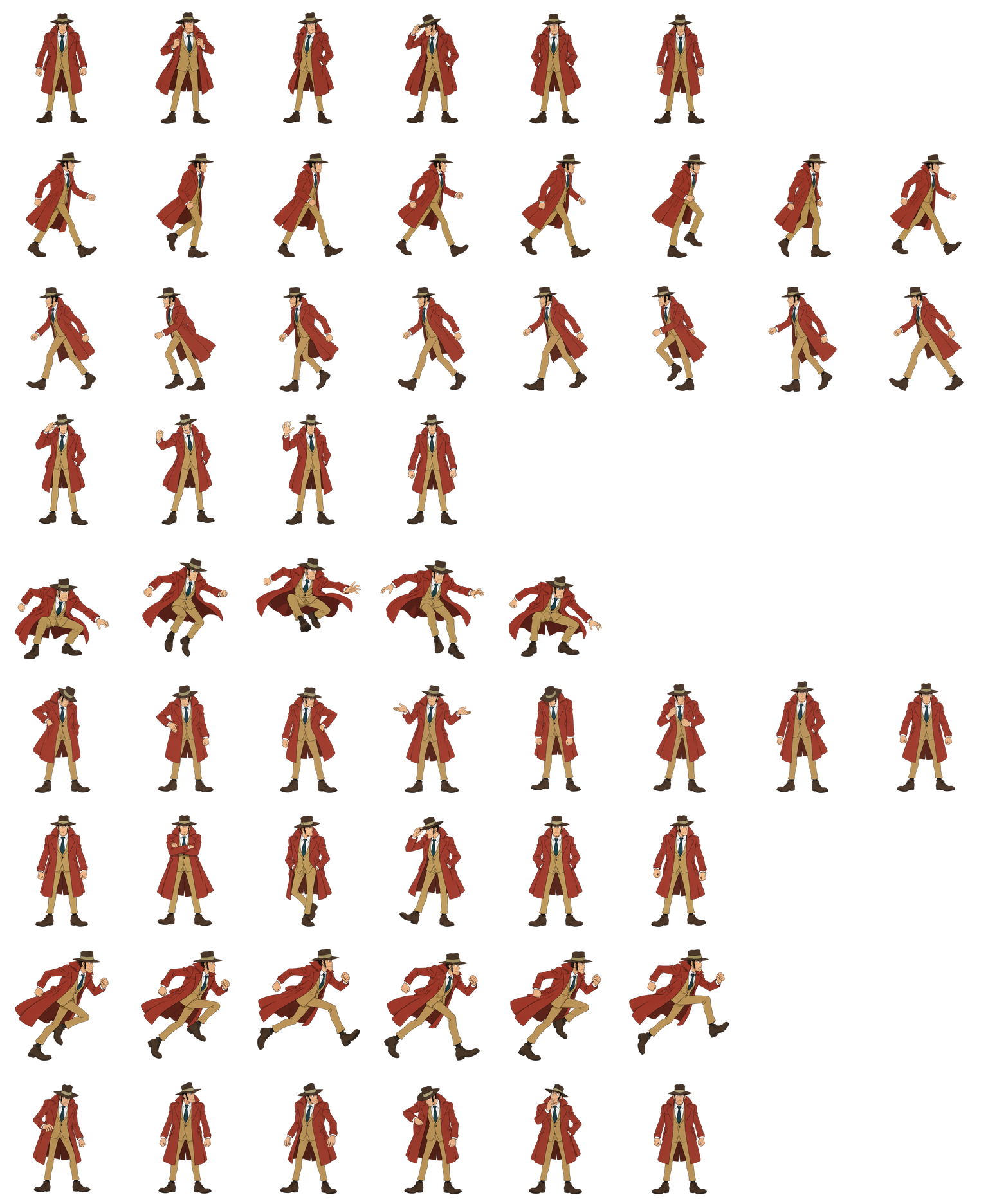钱形警部 Inspector Zenigata Codex pet original spritesheet
