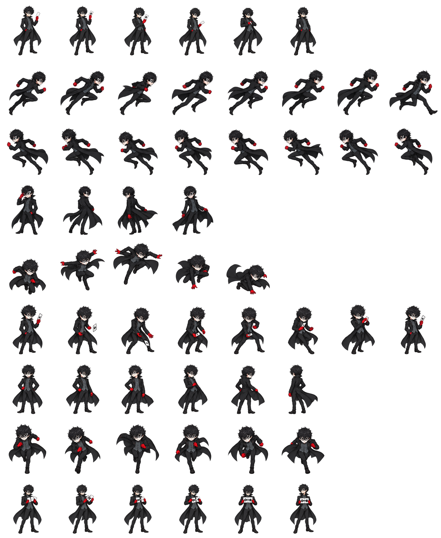 Joker（女神异闻录5） Joker (Persona 5) Codex pet original spritesheet