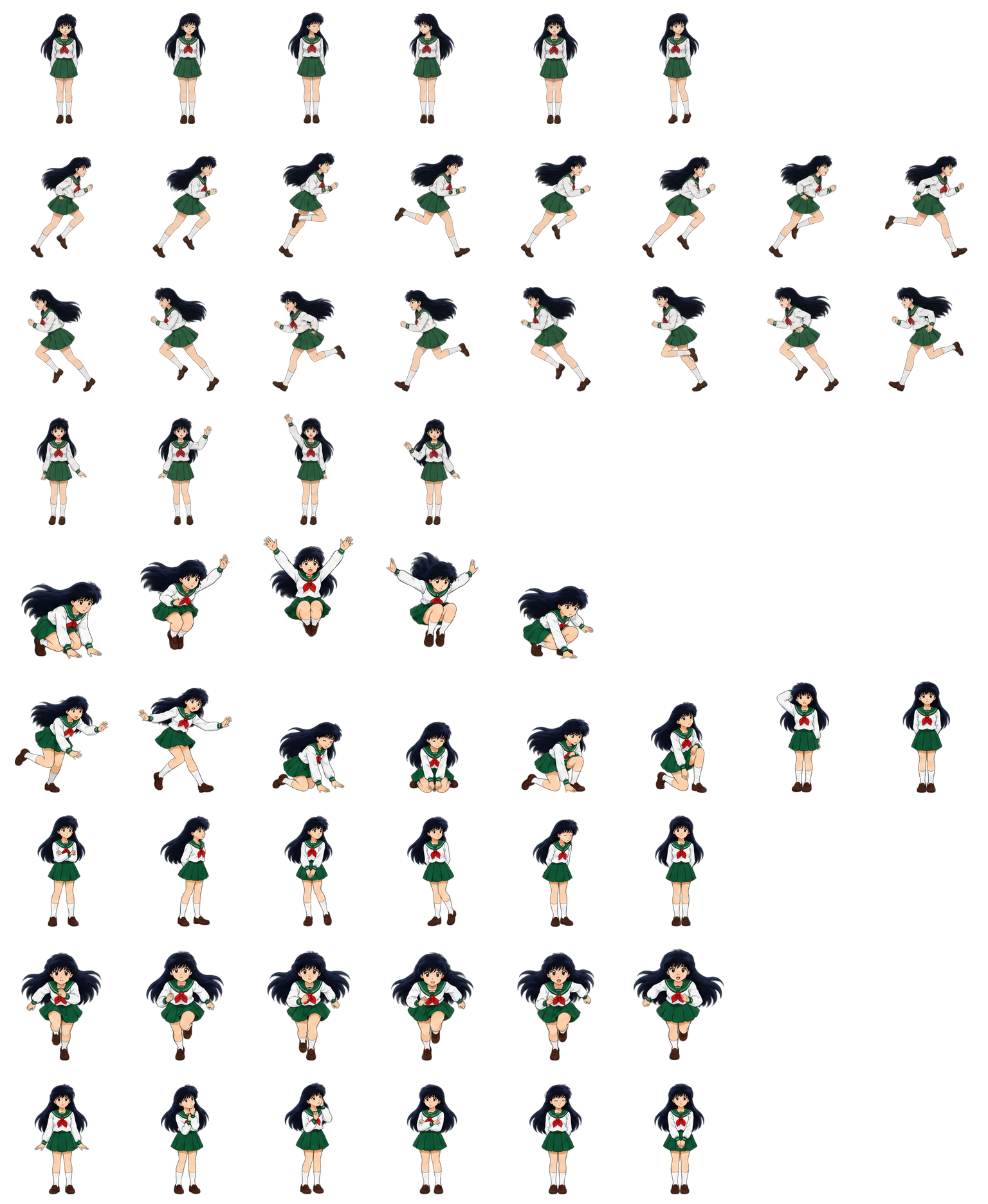 Kagome Higurashi — Cozy Fan Art Codex pet original spritesheet