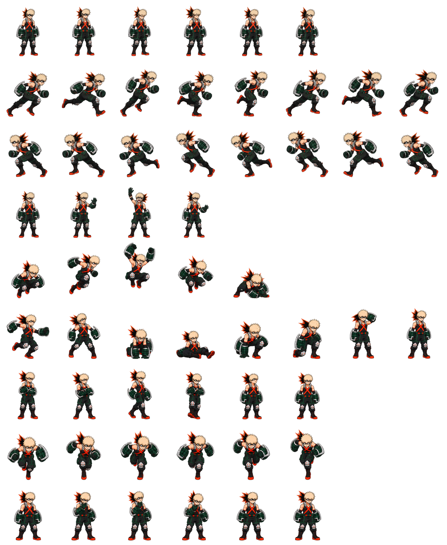 Katsuki Bakugo — Cozy Fan Art Codex pet original spritesheet