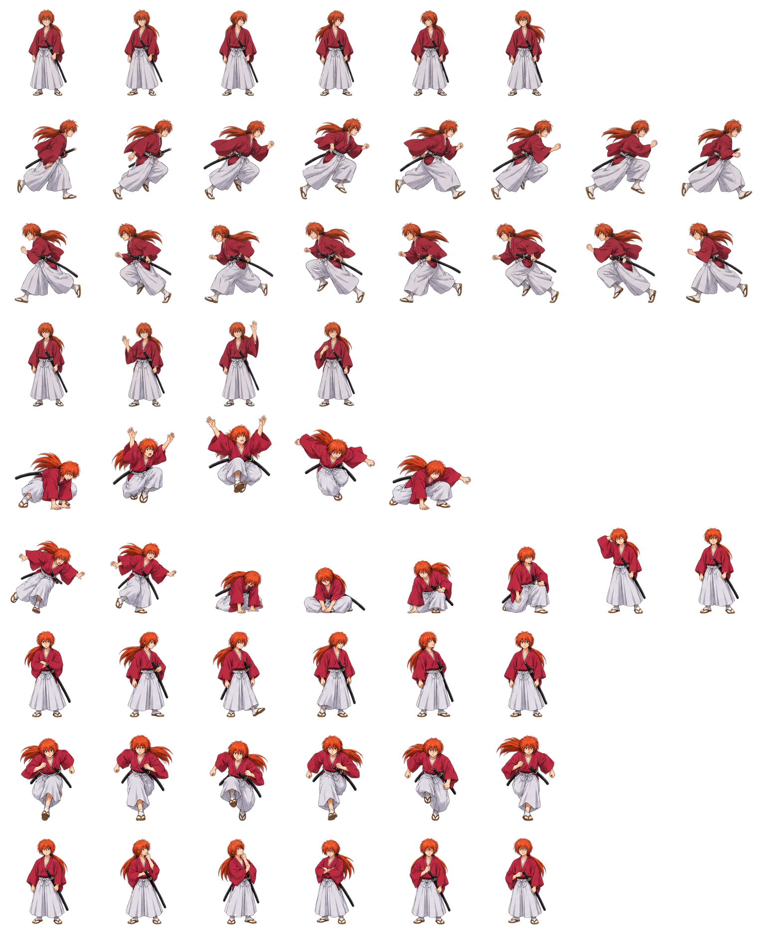 Kenshin Himura — Cozy Fan Art Codex pet original spritesheet