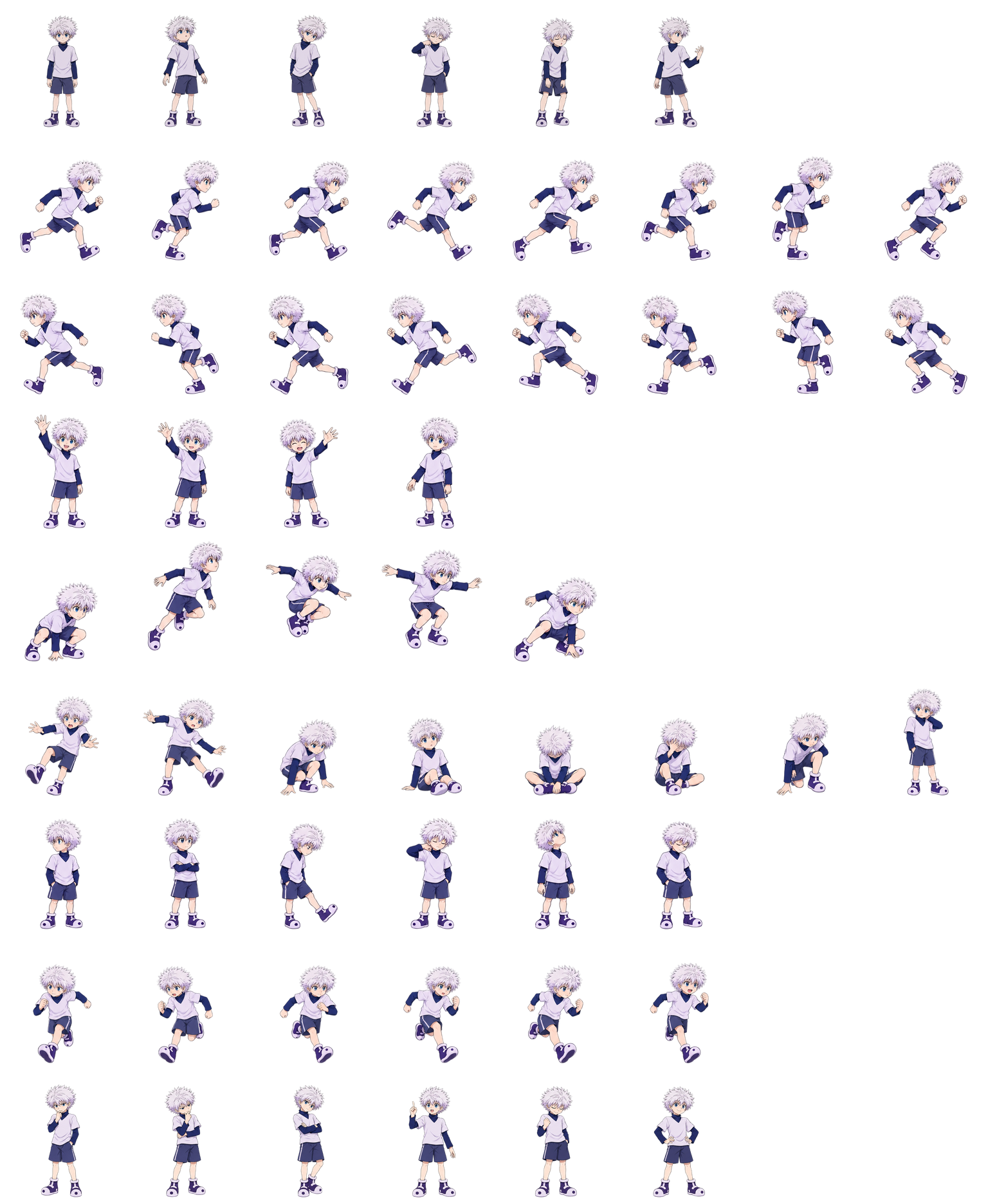 Killua Zoldyck — Cozy Fan Art Codex pet original spritesheet
