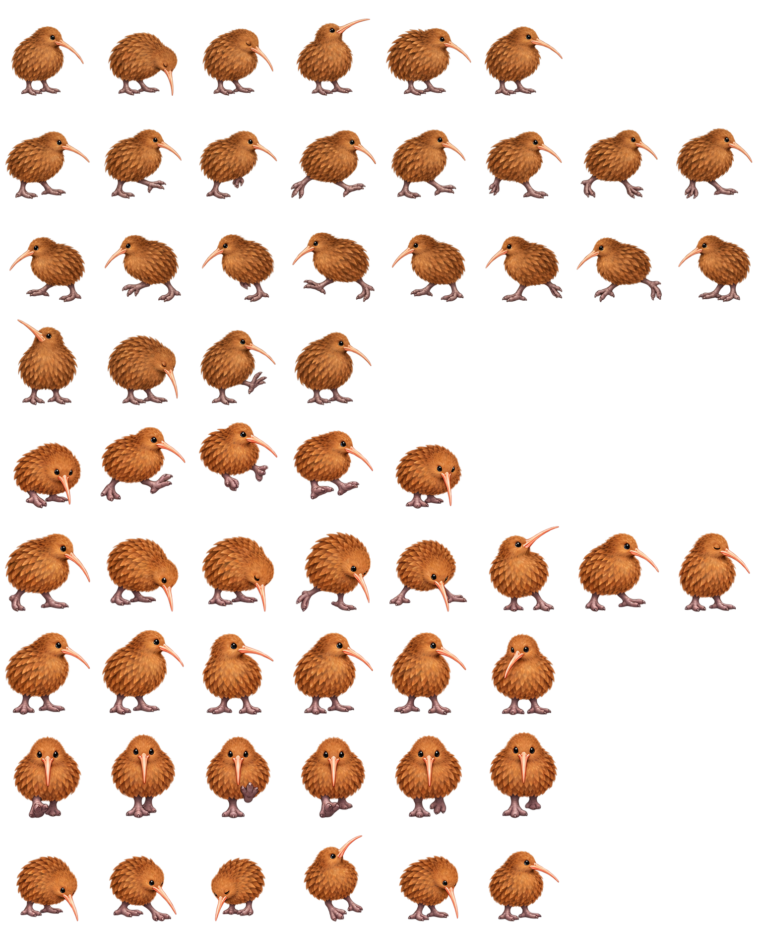 几维鸟轻踏 Kiwi Tiptoe Codex pet original spritesheet