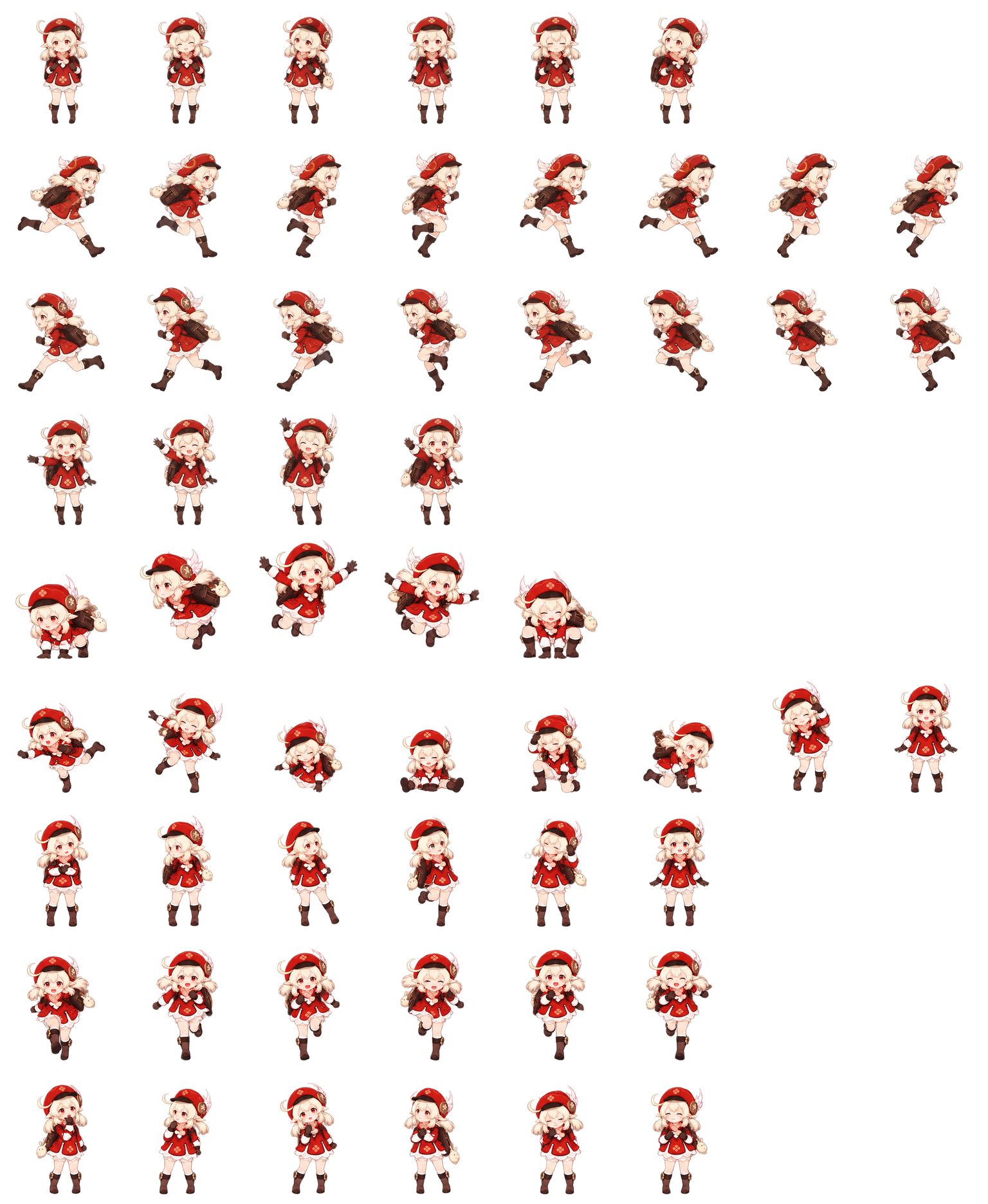 可莉 Klee Codex pet original spritesheet
