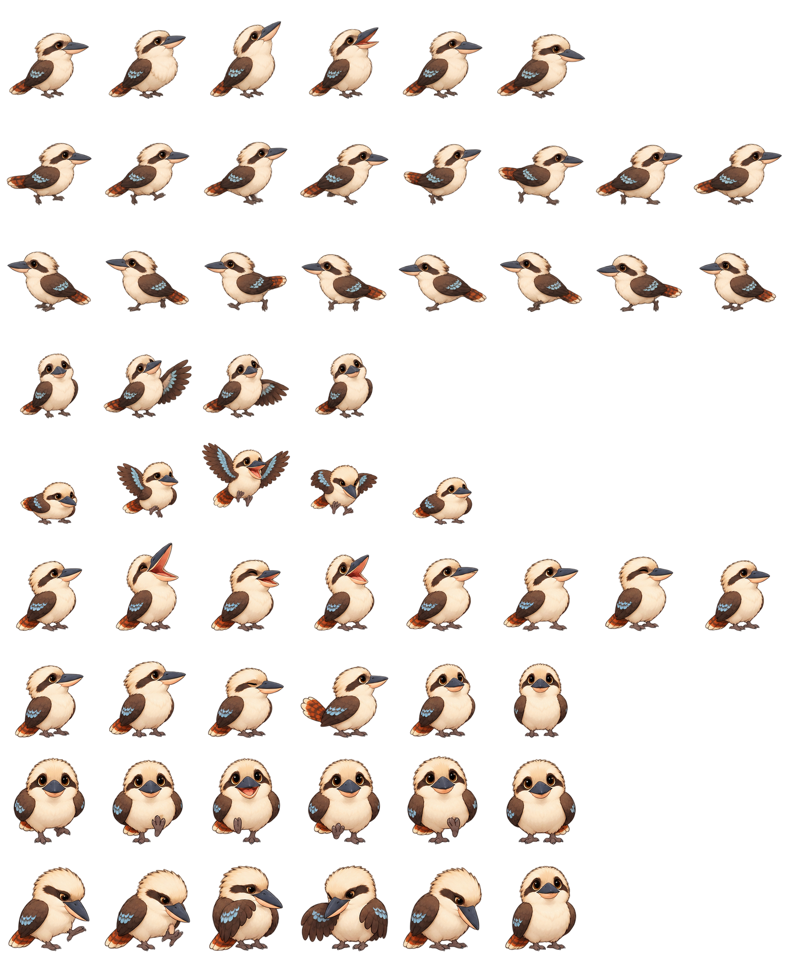 笑翠鸟咯咯 Kookaburra Chuckle Codex pet original spritesheet
