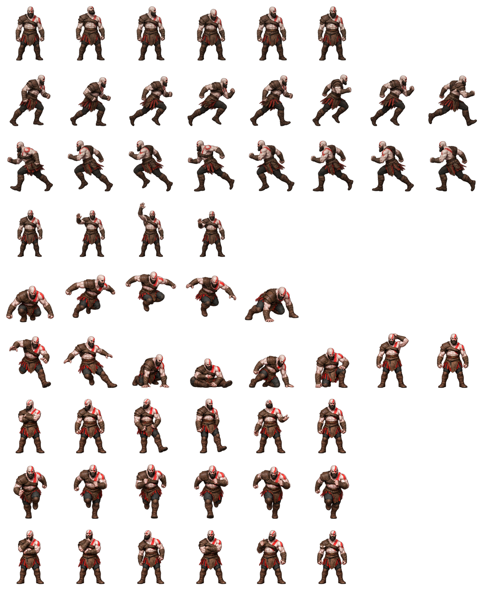 Kratos — Cozy Fan Art Codex pet original spritesheet