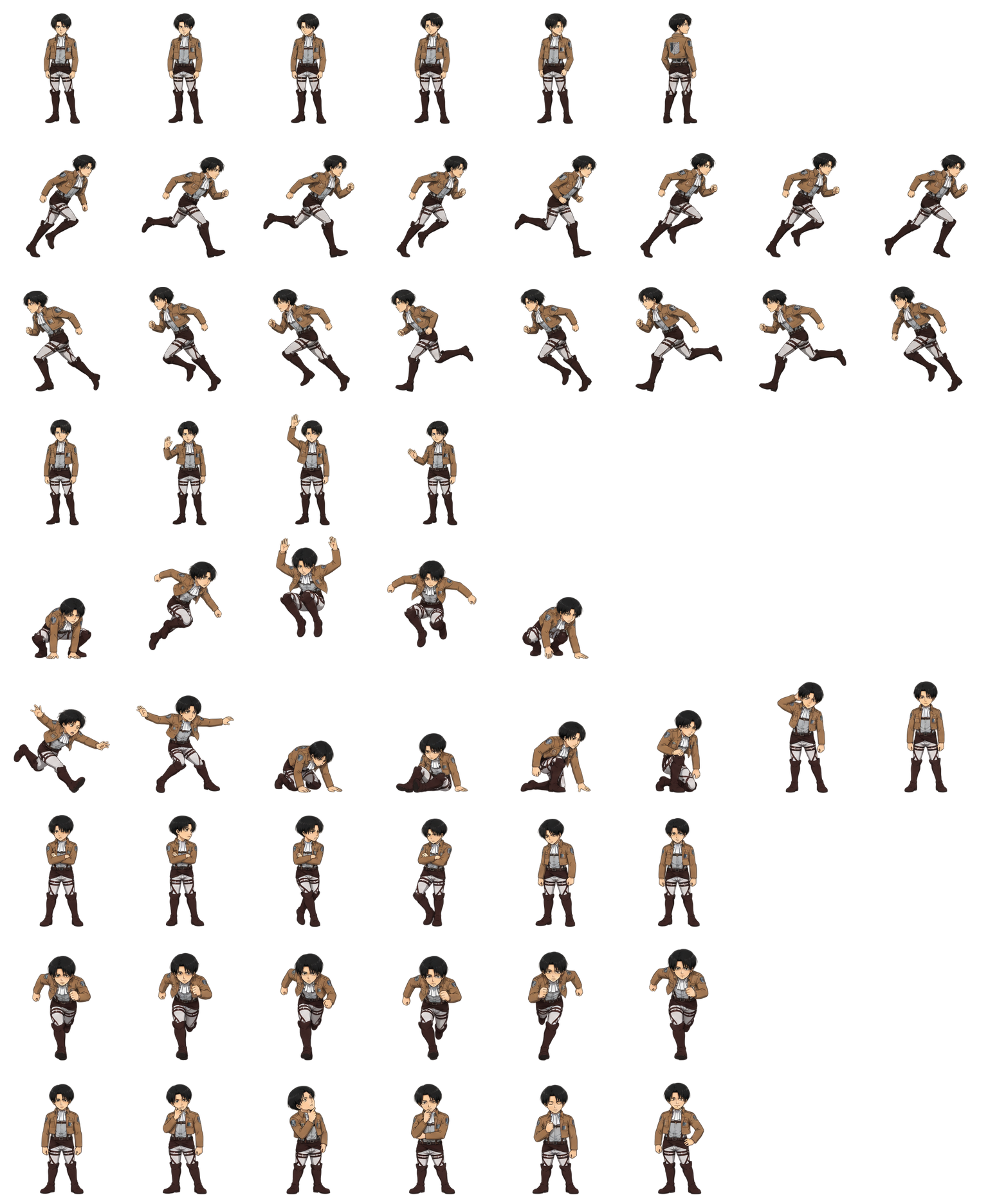 Levi Ackerman — Cozy Fan Art Codex pet original spritesheet