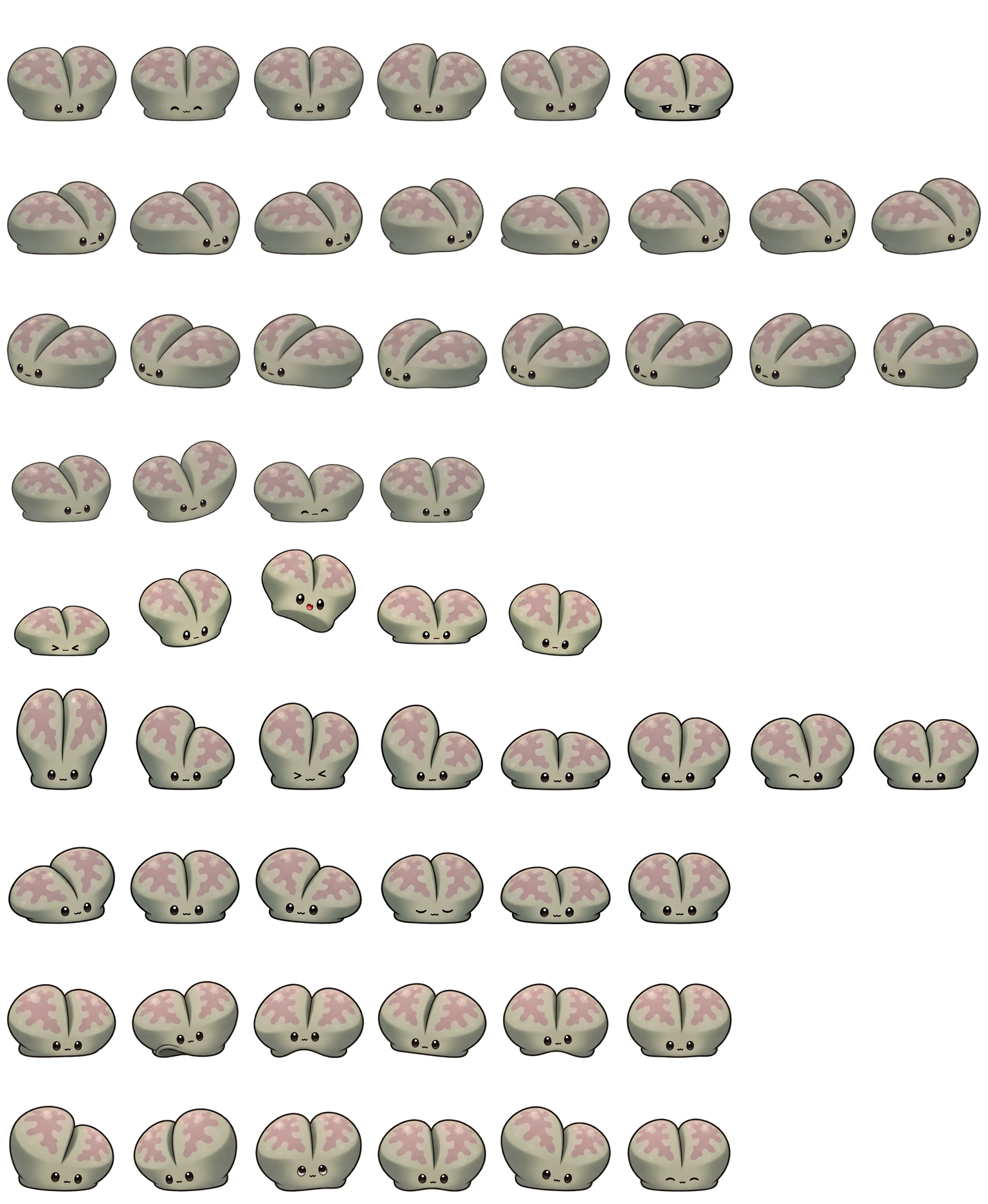 生石花双芽 Lithops Twinbud Codex pet original spritesheet