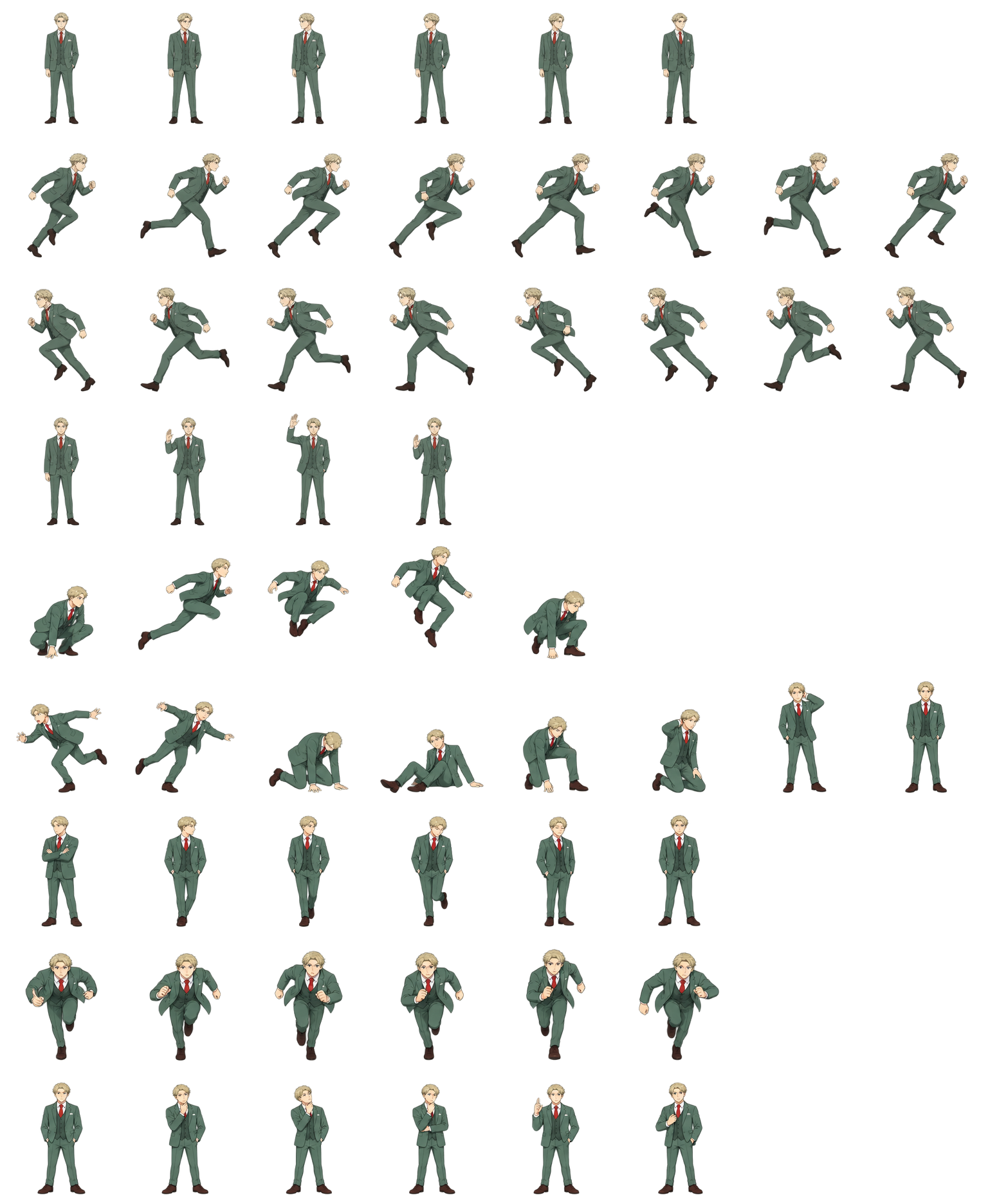 Loid Forger — Cozy Fan Art Codex pet original spritesheet
