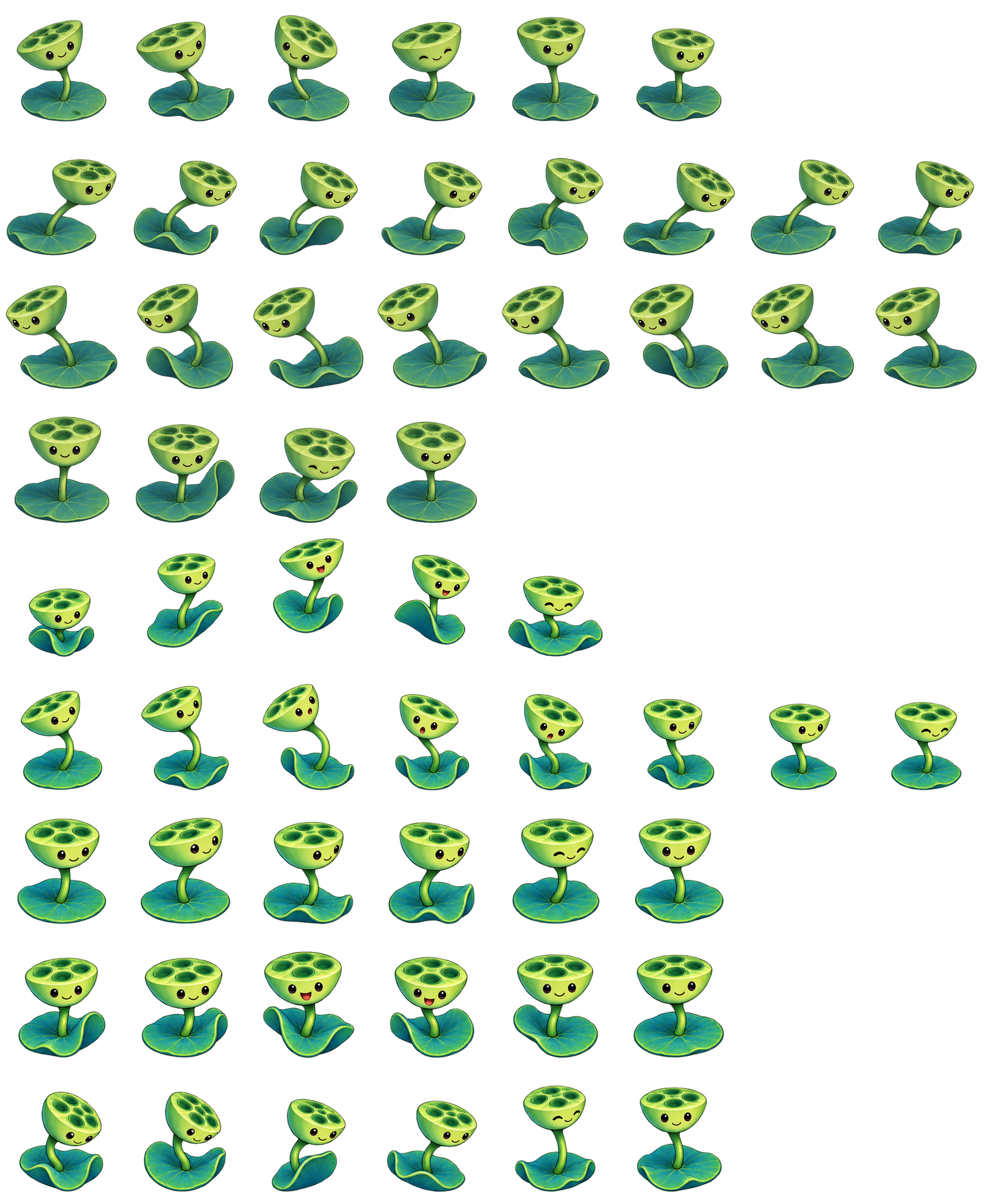 莲蓬窝窝 Lotus Pod Dimple Codex pet original spritesheet