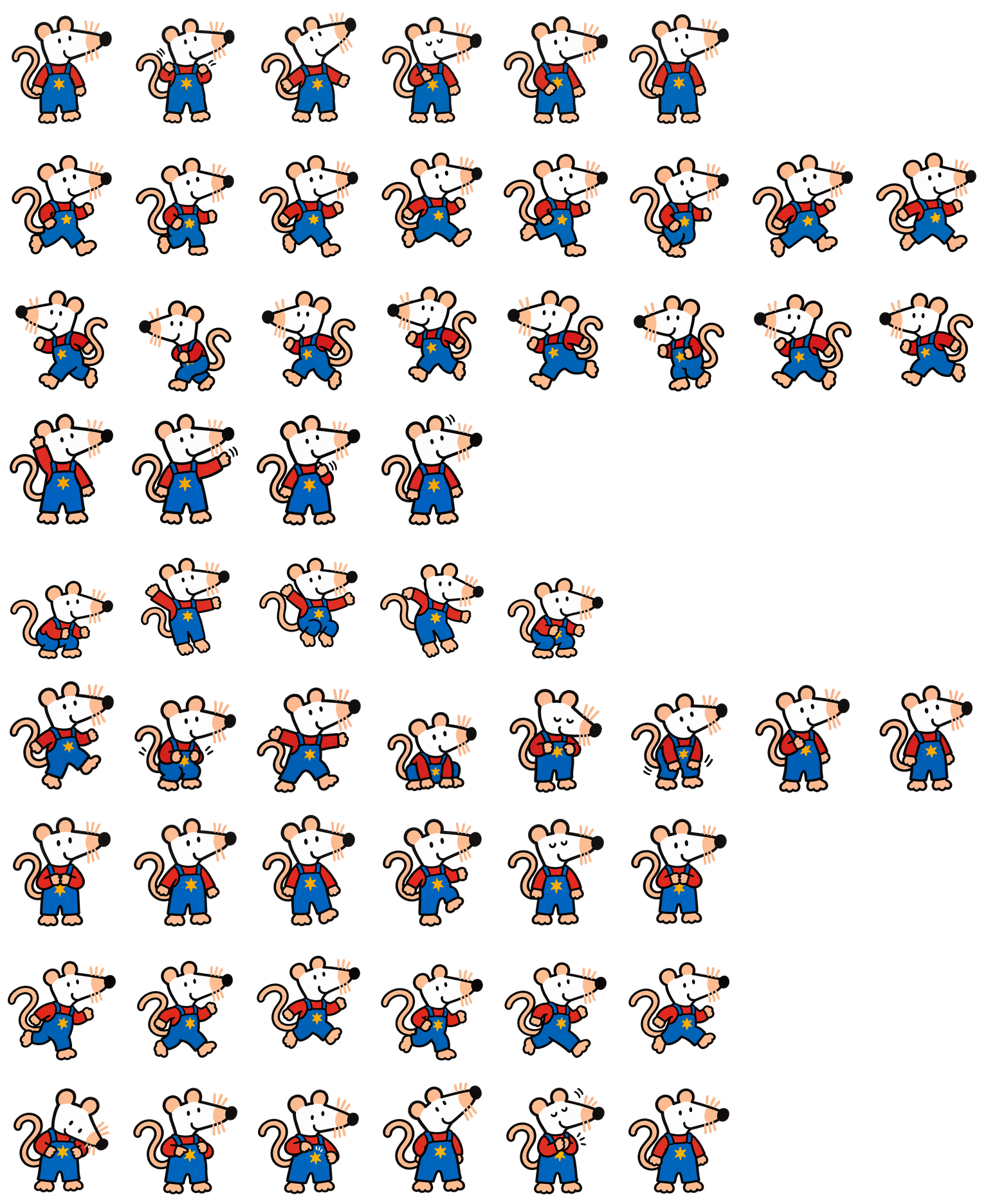 小鼠波波 Maisy Codex pet original spritesheet