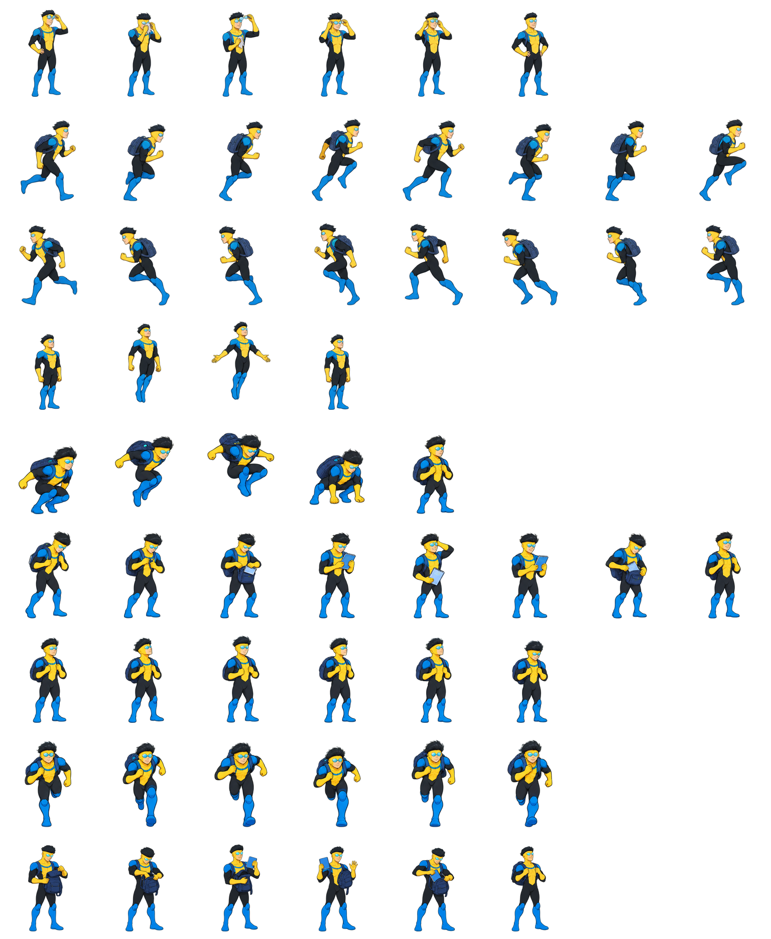 马克·格雷森（无敌少侠） Mark Grayson (Invincible) Codex pet original spritesheet