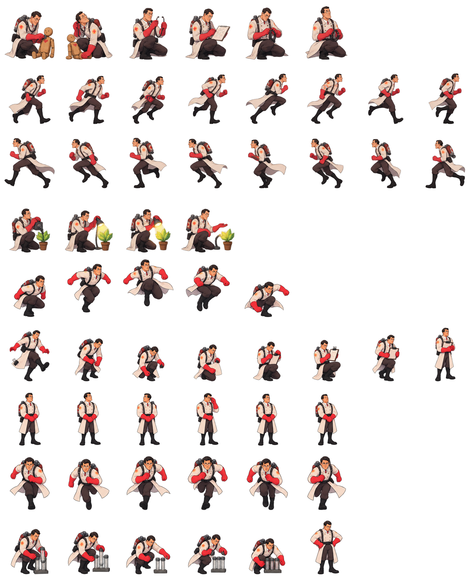 医生 Medic Codex pet original spritesheet
