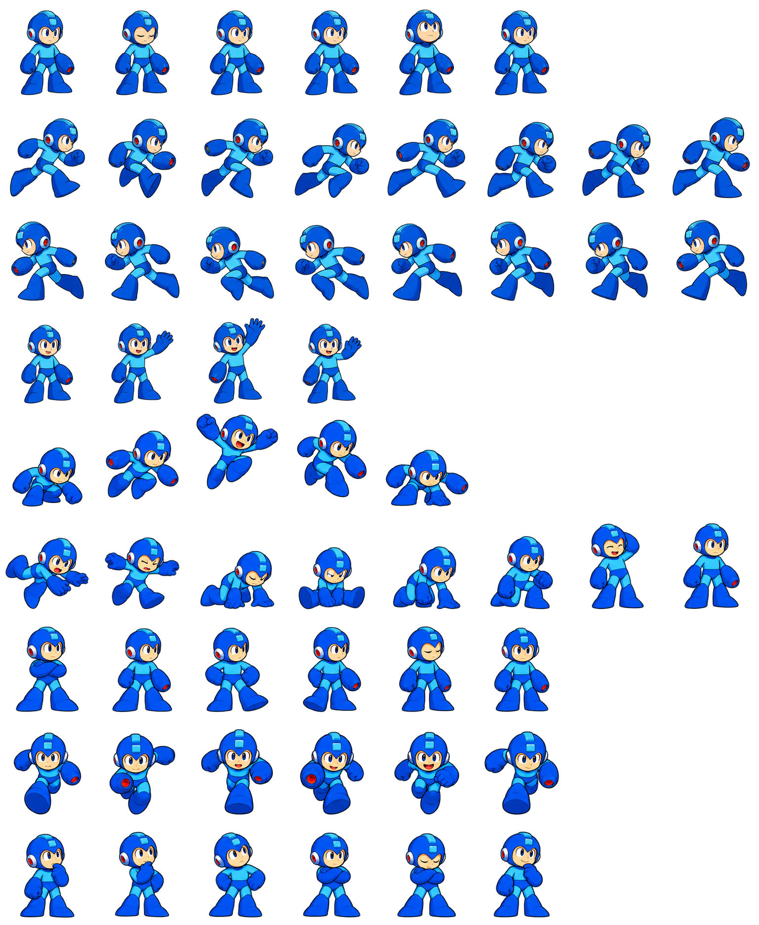 Mega Man — Cozy Fan Art Codex pet original spritesheet