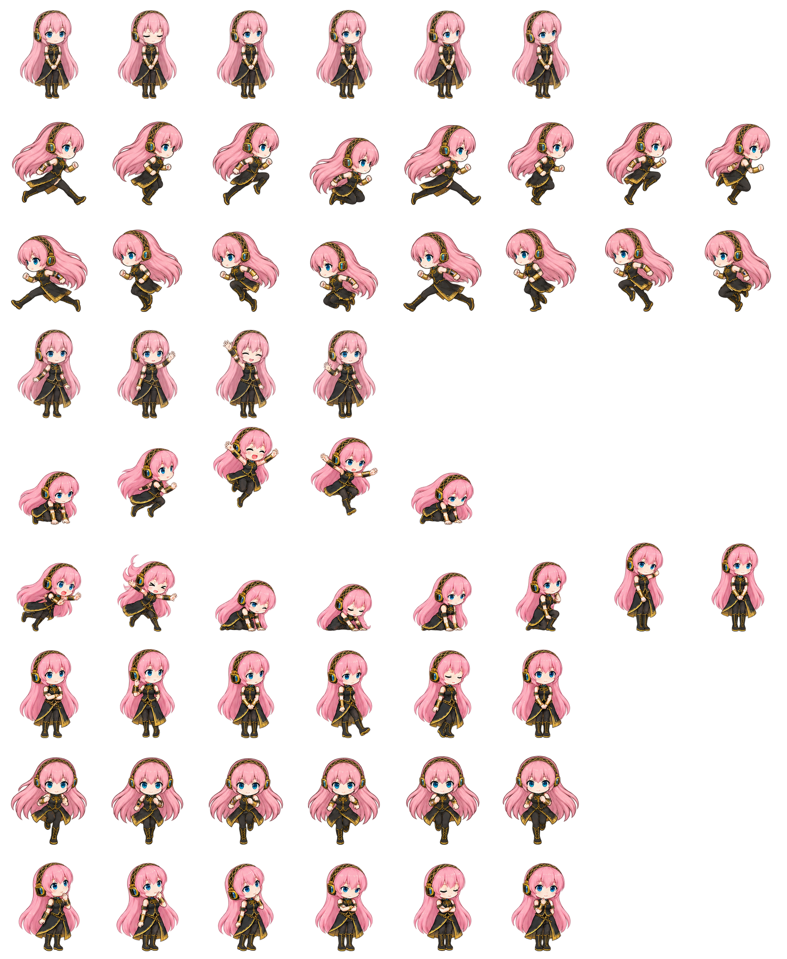 巡音流歌 Megurine Luka Codex pet original spritesheet