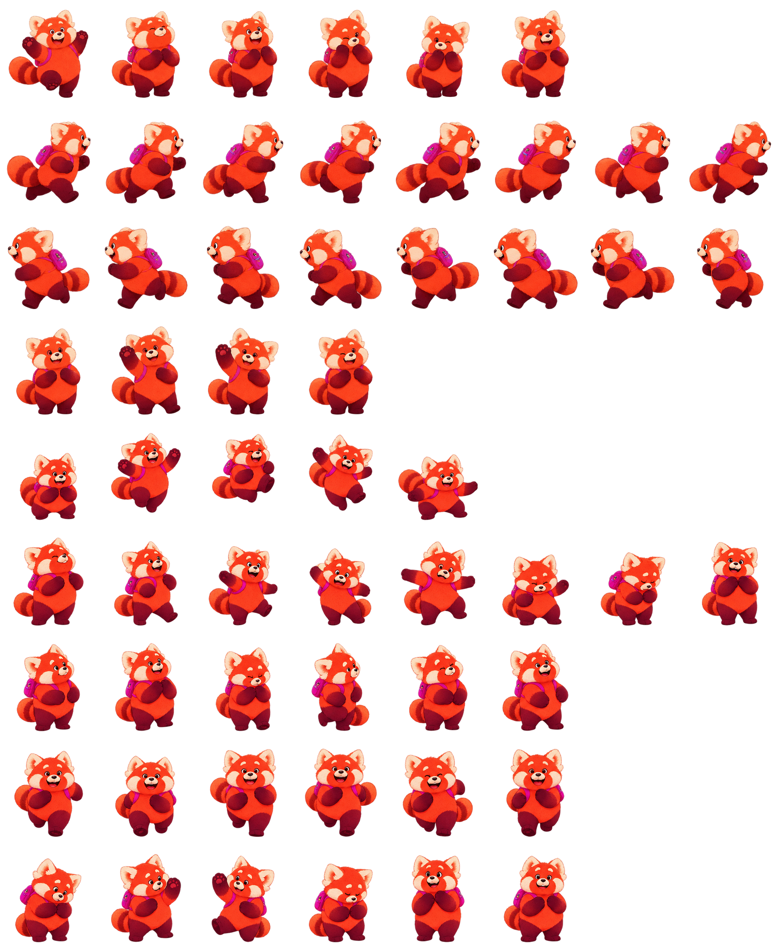美美（小熊猫） Red Panda Mei Codex pet original spritesheet