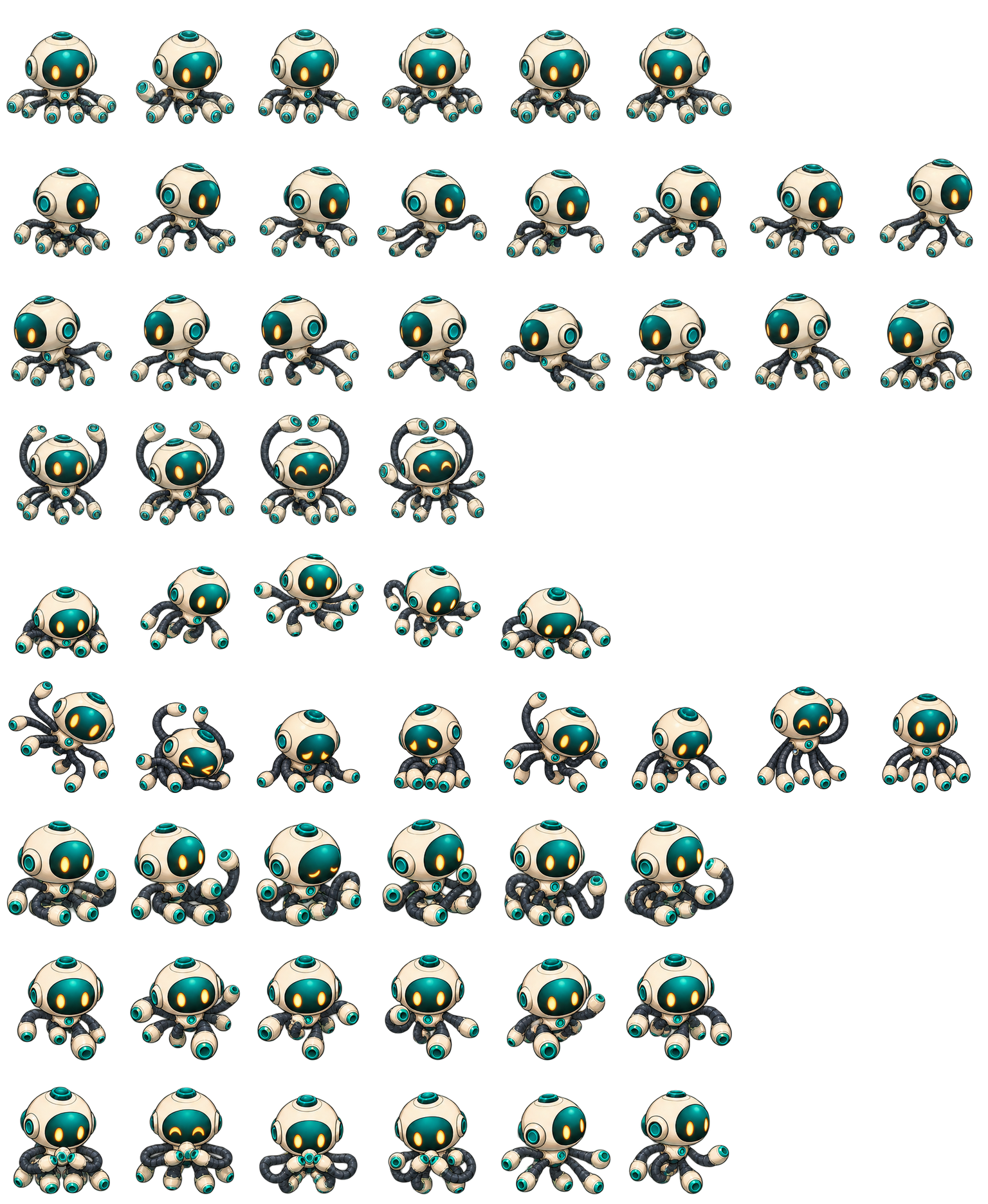合并八爪机器人 Merge Octobot Codex pet original spritesheet