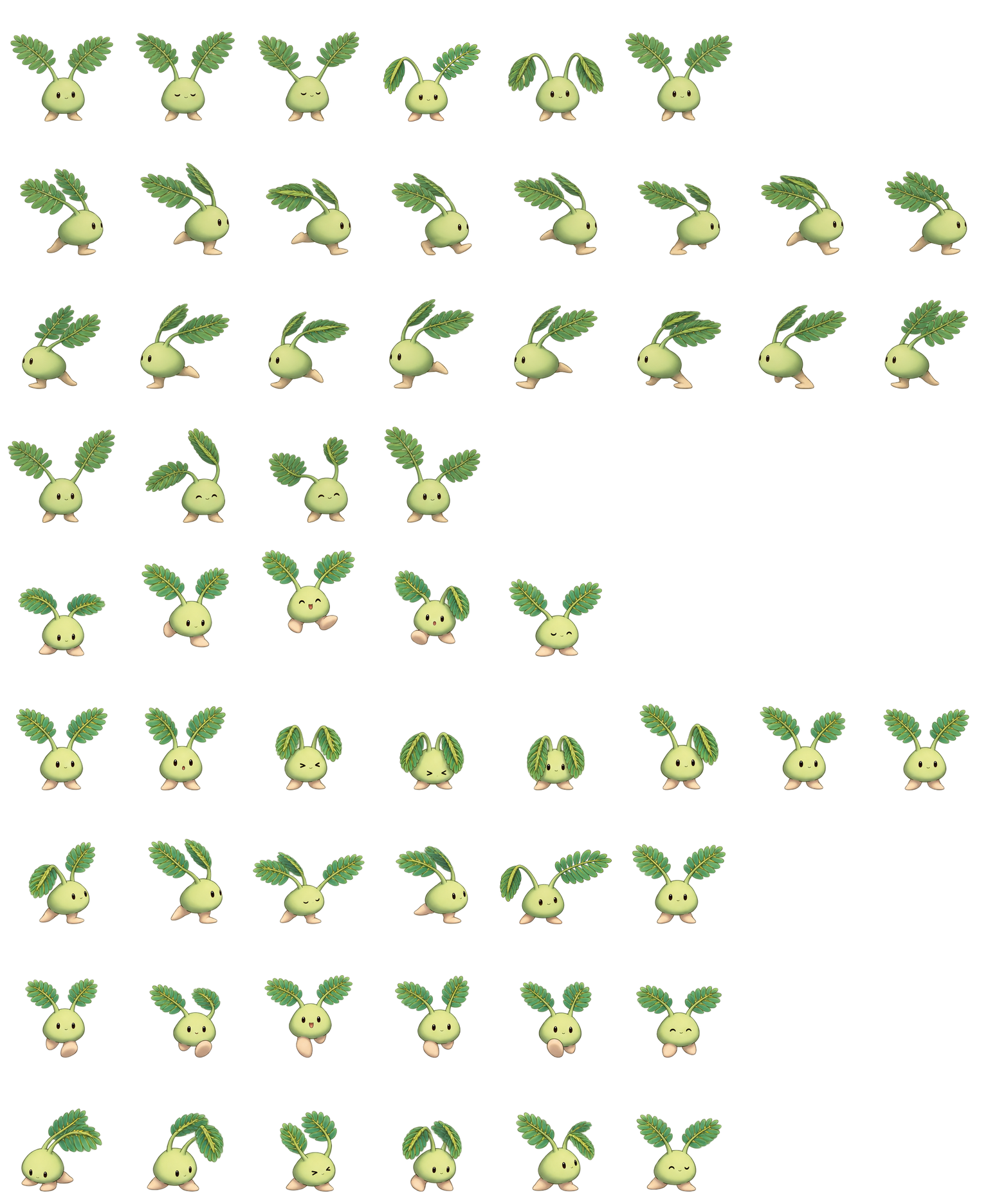 含羞叶团 Mimosa Tuck Codex pet original spritesheet