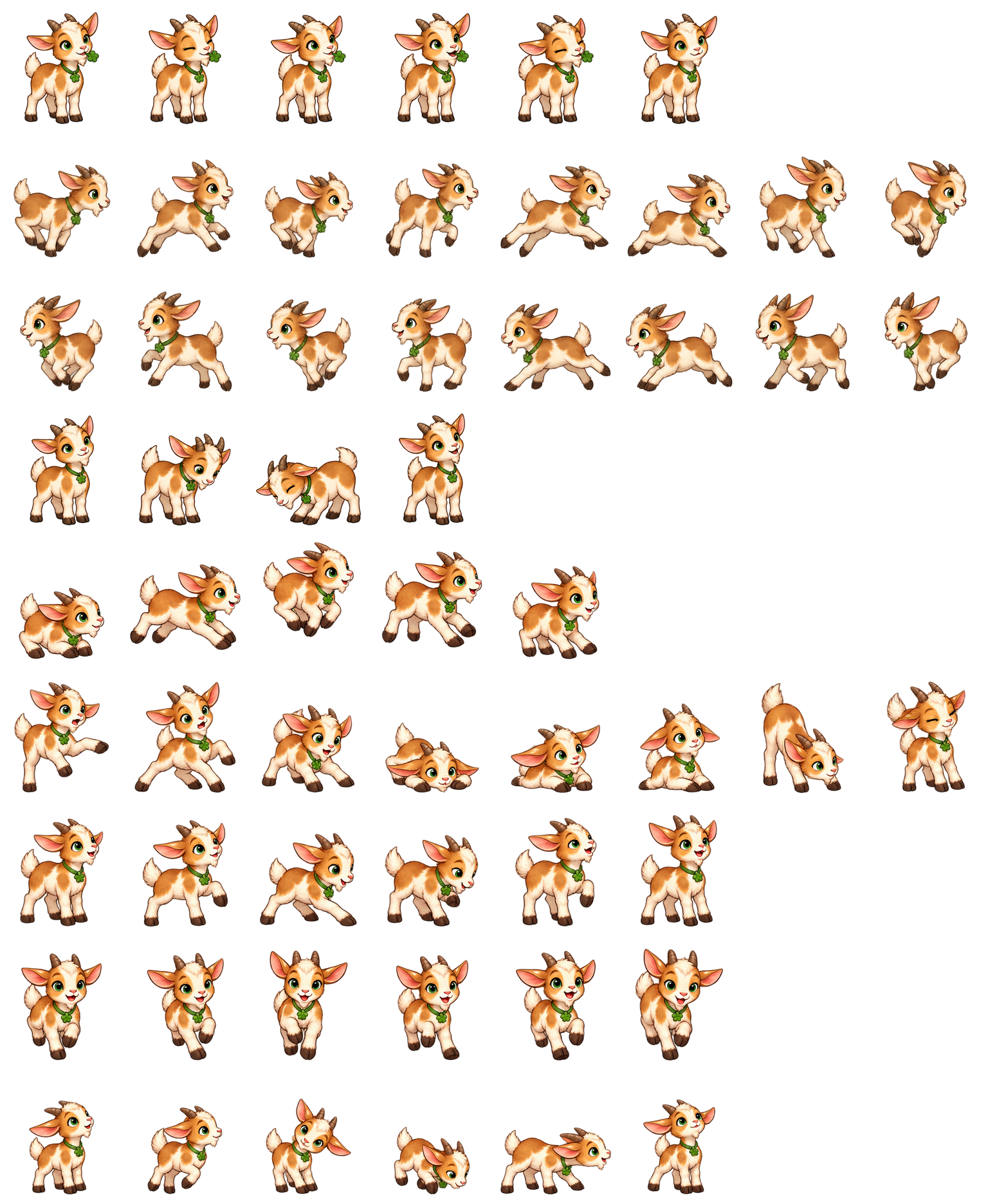 小山羊苜蓿 Mini Goat Clover Codex pet original spritesheet