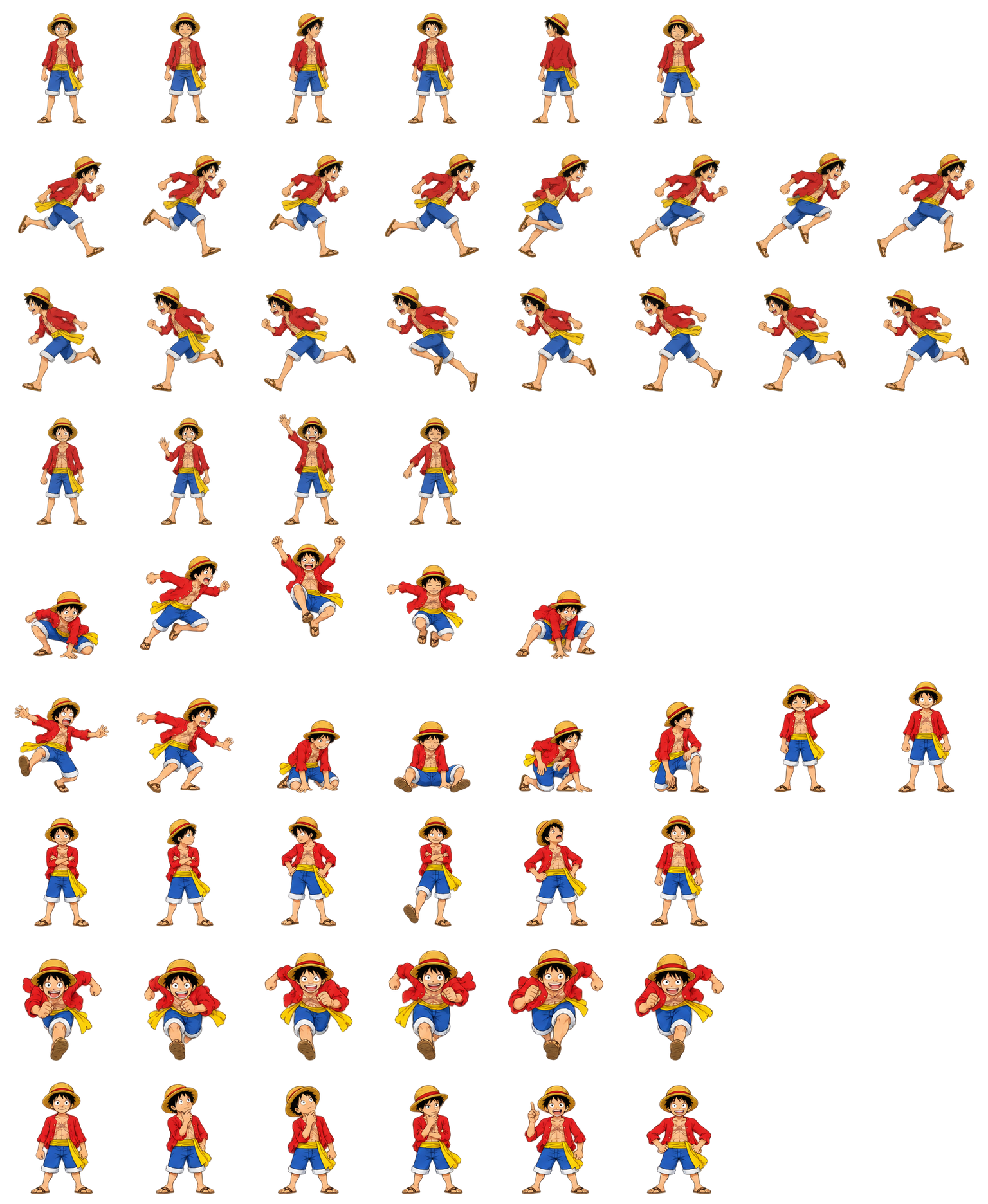 Monkey D. Luffy — Cozy Fan Art Codex pet original spritesheet