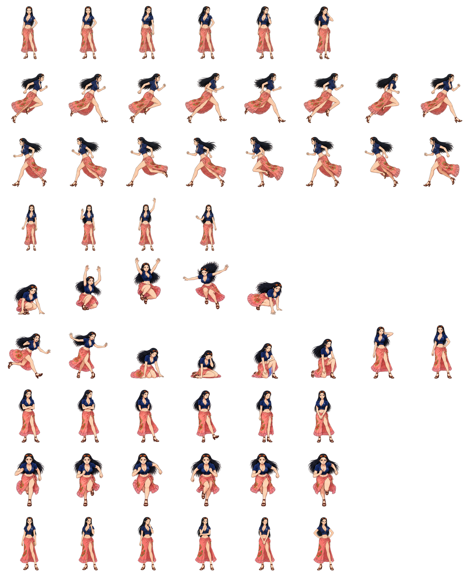 Nico Robin — Cozy Fan Art Codex pet original spritesheet