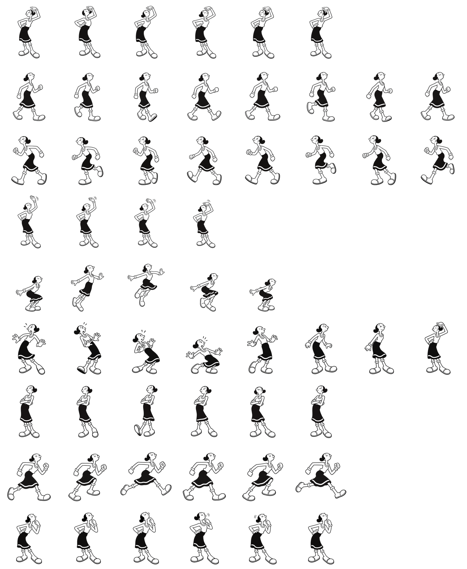 奥莉薇 Olive Oyl Codex pet original spritesheet