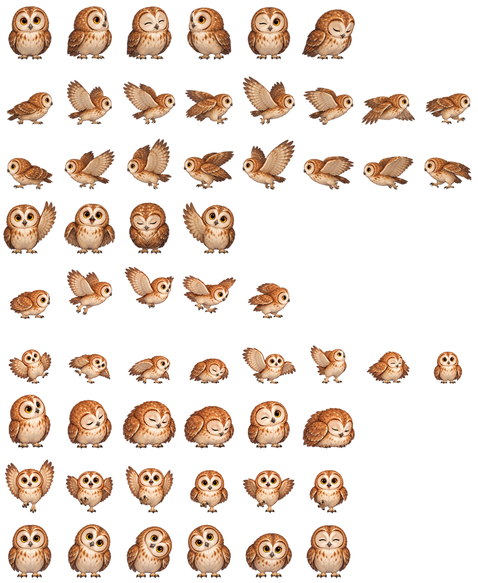 书签猫头鹰 Owl Bookmark Codex pet original spritesheet