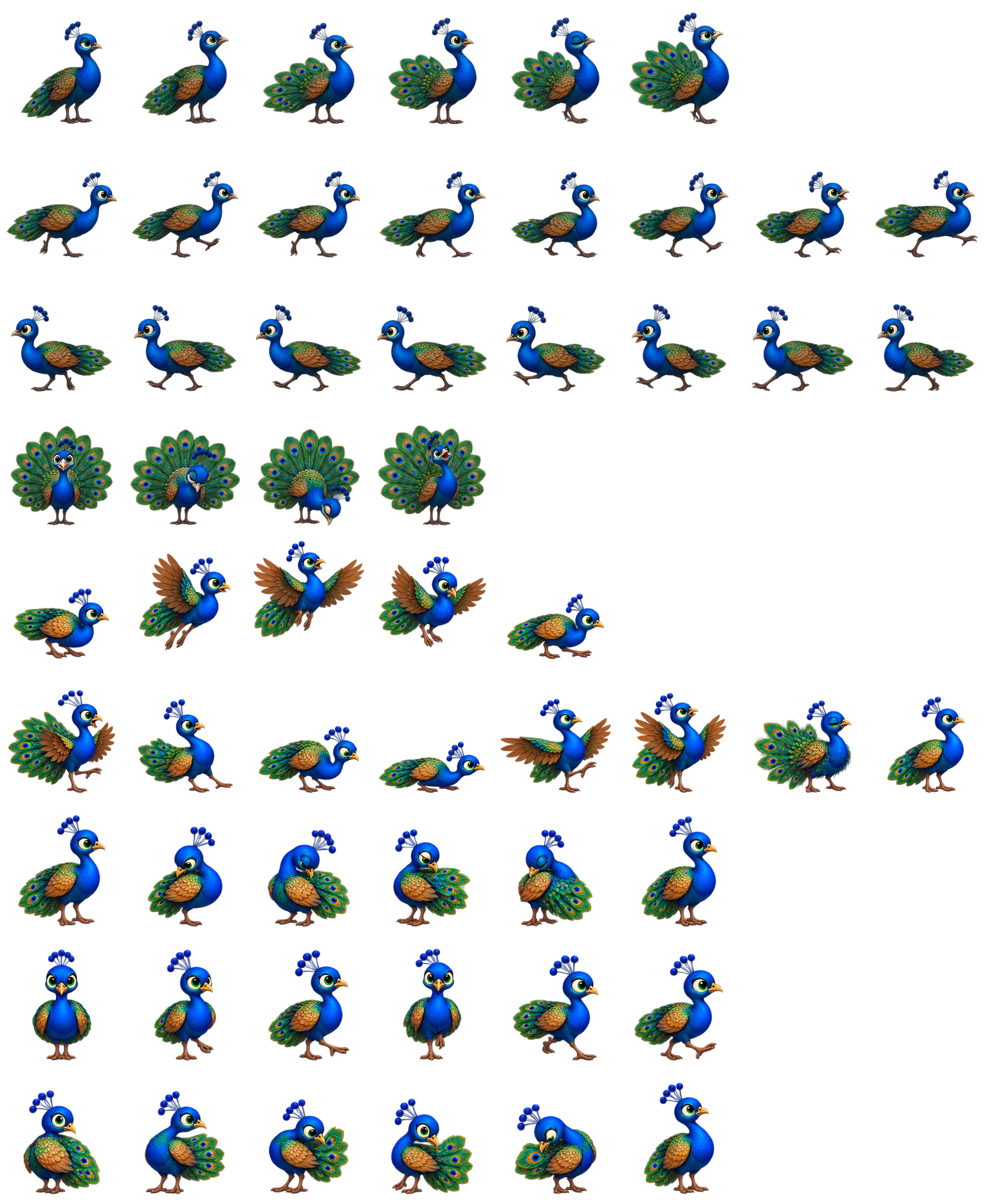 孔雀棱镜 Peacock Prism Codex pet original spritesheet