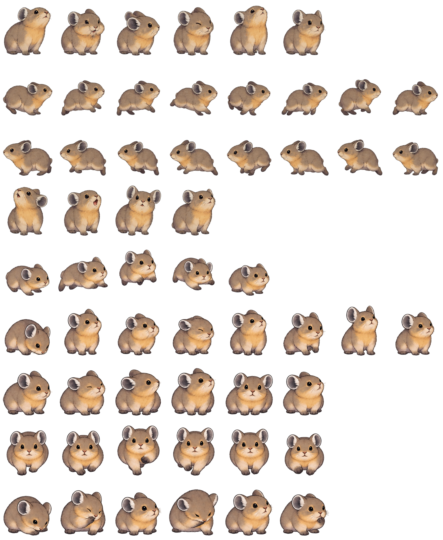 鼠兔碎岩 Pika Scree Codex pet original spritesheet