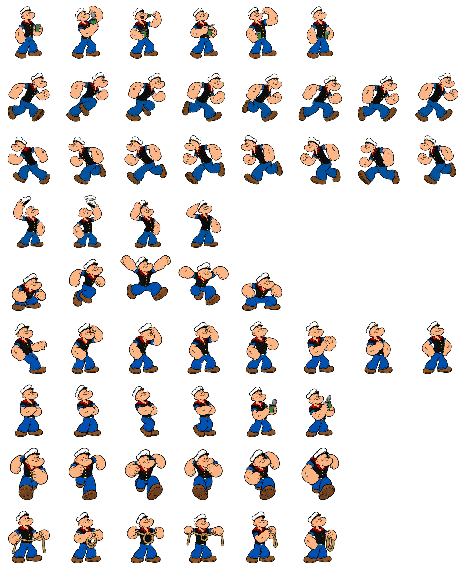 大力水手波派 Popeye Codex pet original spritesheet