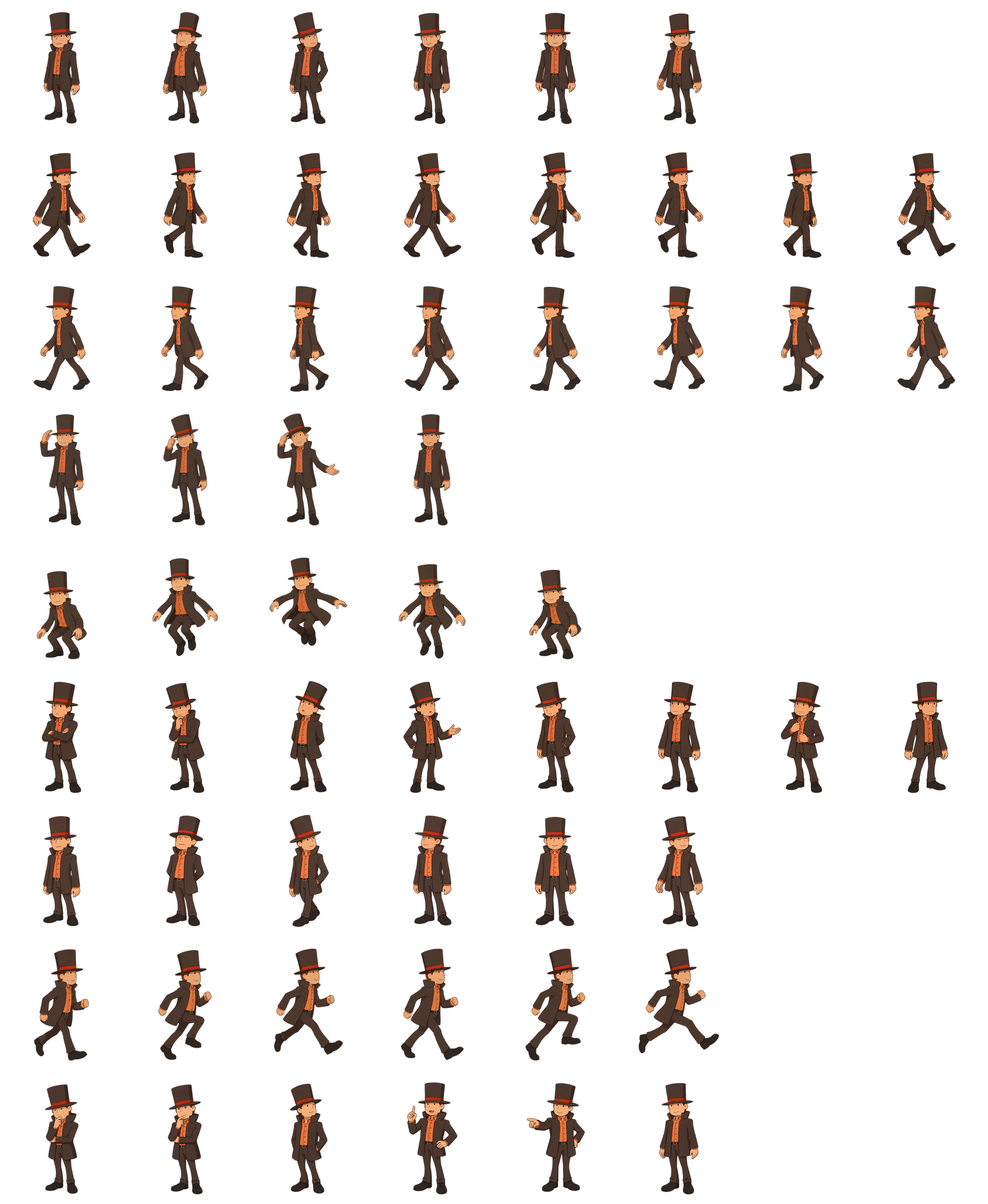 雷顿教授 Professor Layton Codex pet original spritesheet