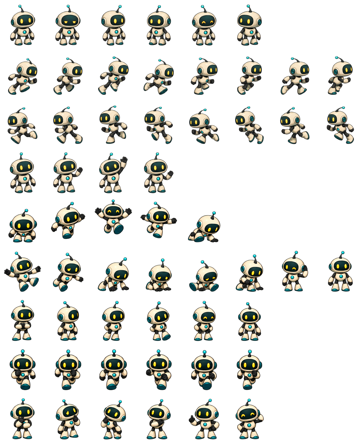 提示词机器人帕克 Prompt Robot Puck Codex pet original spritesheet