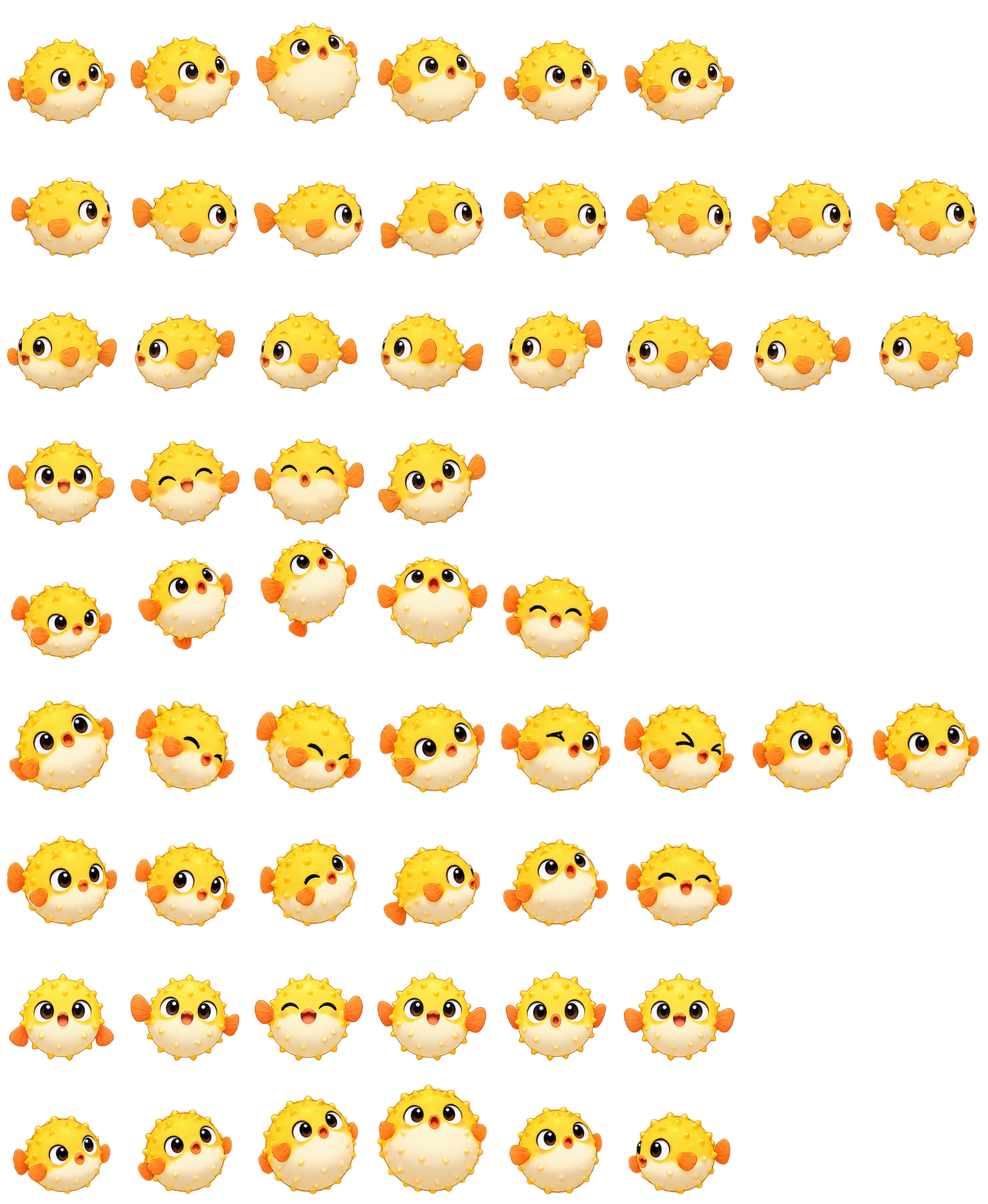 河豚泡泡 Pufferfish Bubble Codex pet original spritesheet