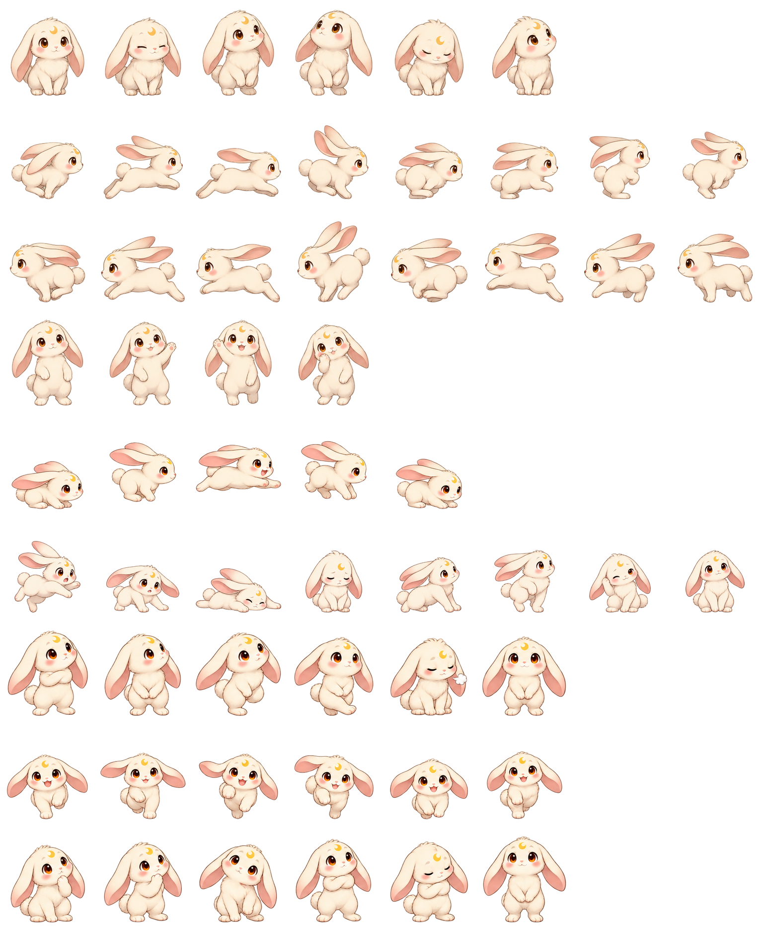 兔子月饼 Rabbit Mooncake Codex pet original spritesheet