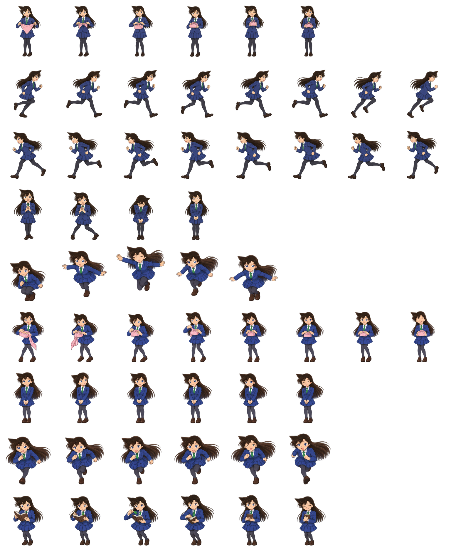 毛利兰 Ran Mouri Codex pet original spritesheet