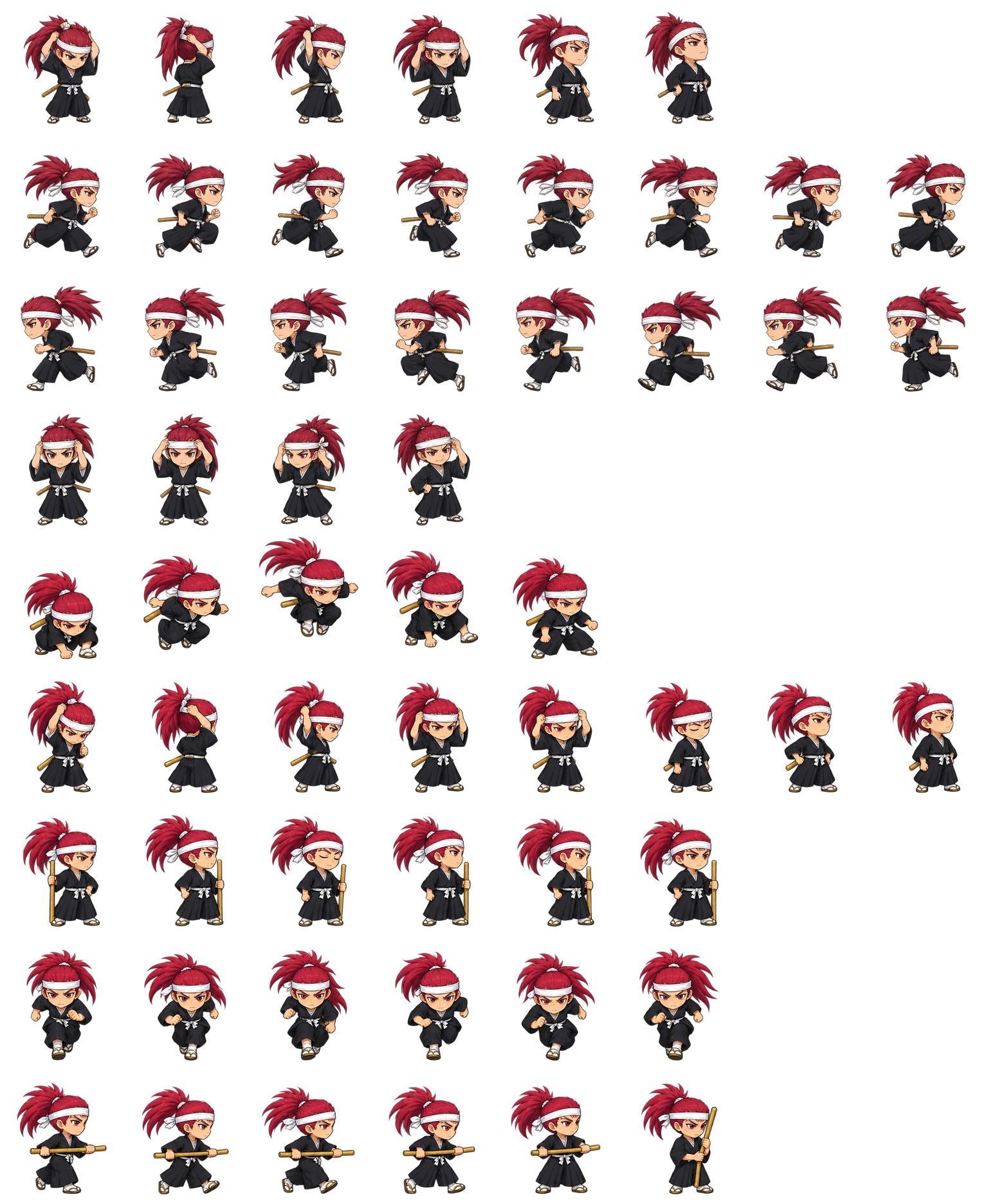 阿散井恋次 Renji Abarai Codex pet original spritesheet
