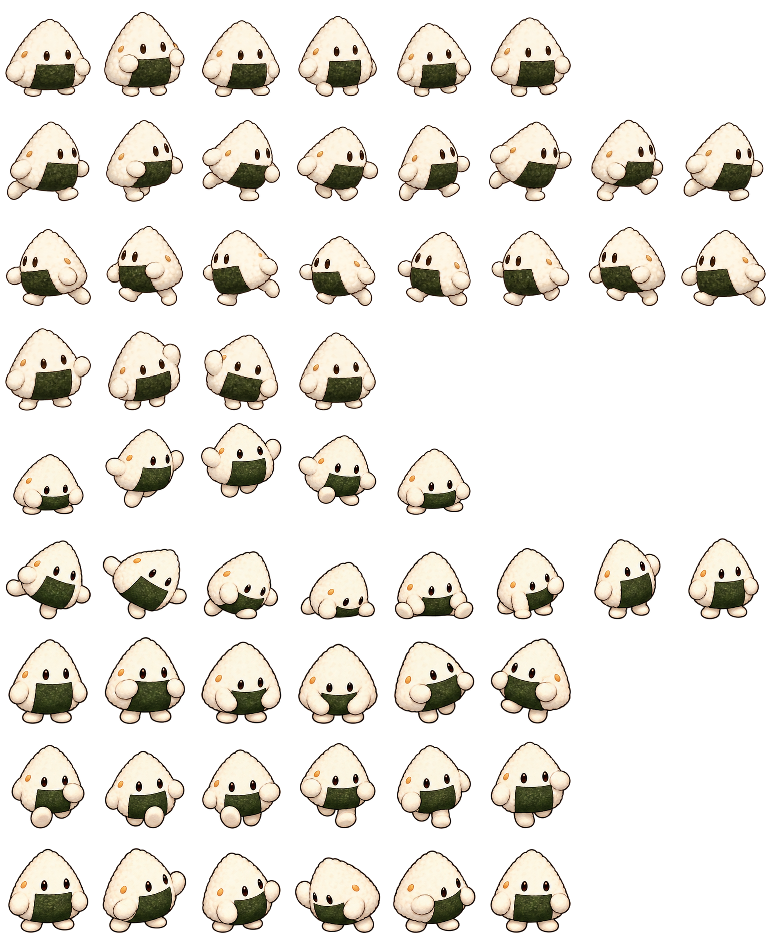 海苔饭团 Riceball Onigiri Codex pet original spritesheet