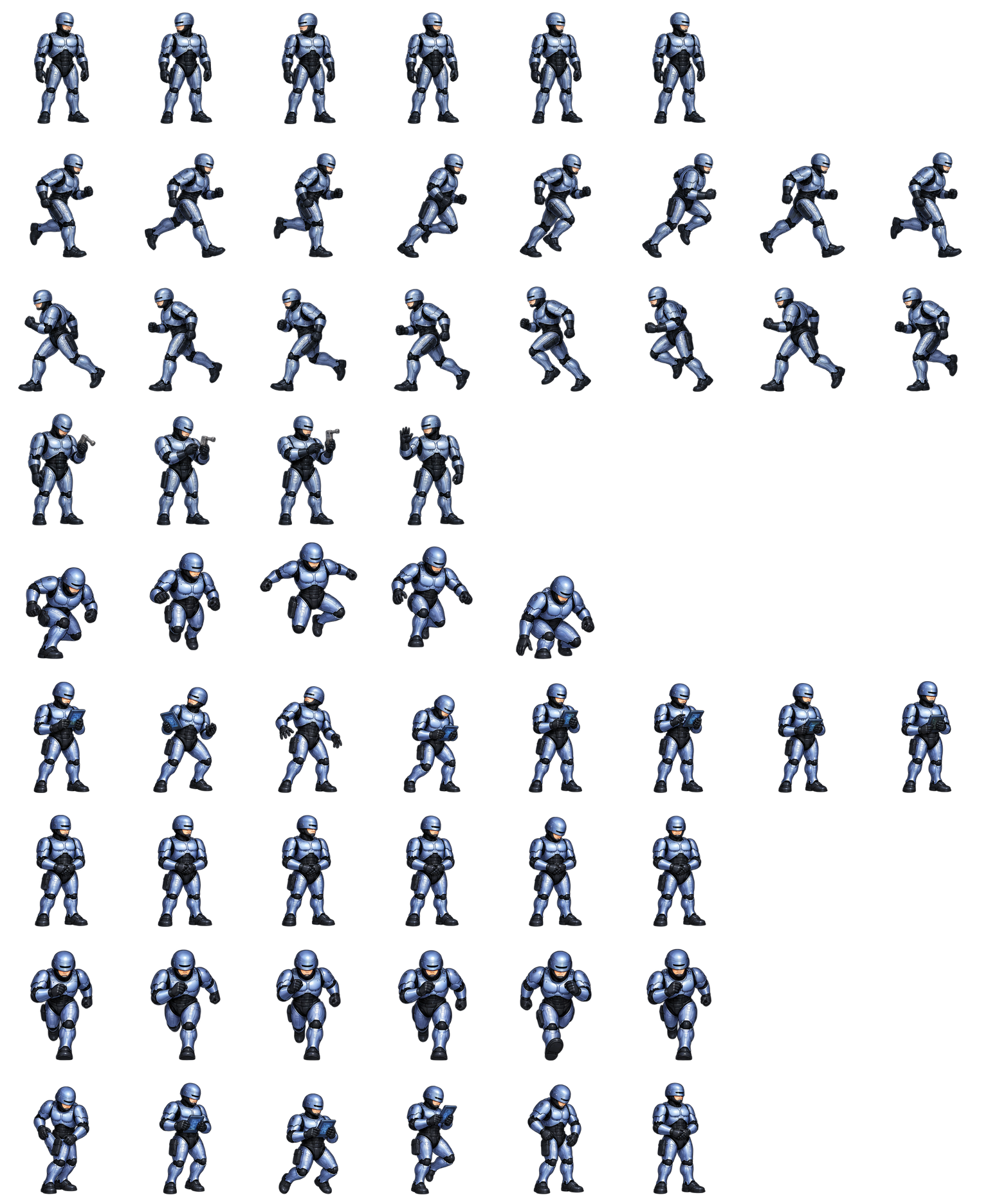 机械战警 RoboCop Codex pet original spritesheet