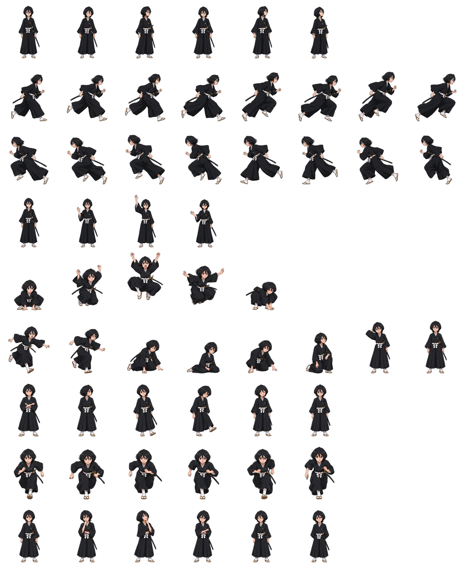 Rukia Kuchiki — Cozy Fan Art Codex pet original spritesheet