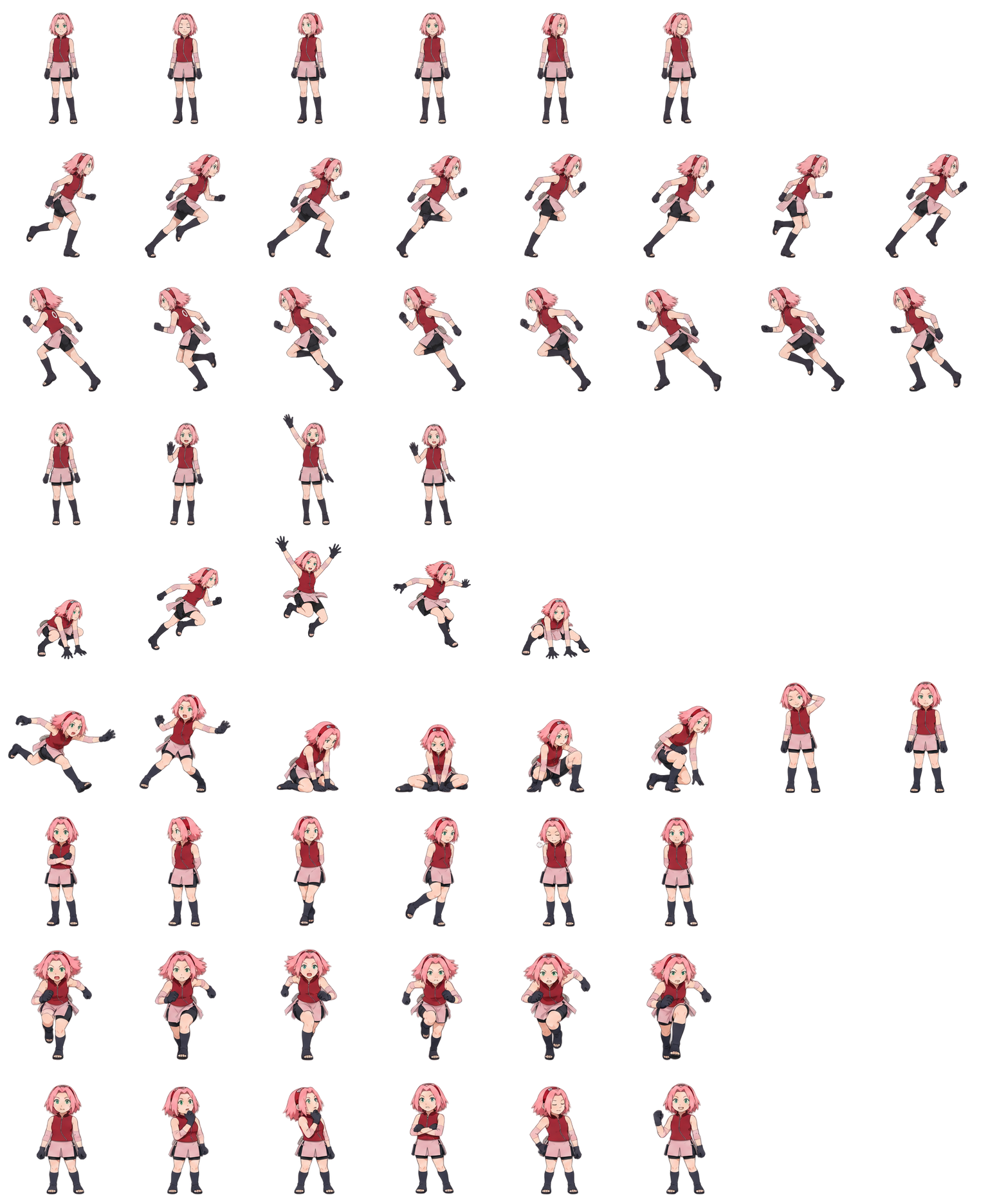 Sakura Haruno — Cozy Fan Art Codex pet original spritesheet