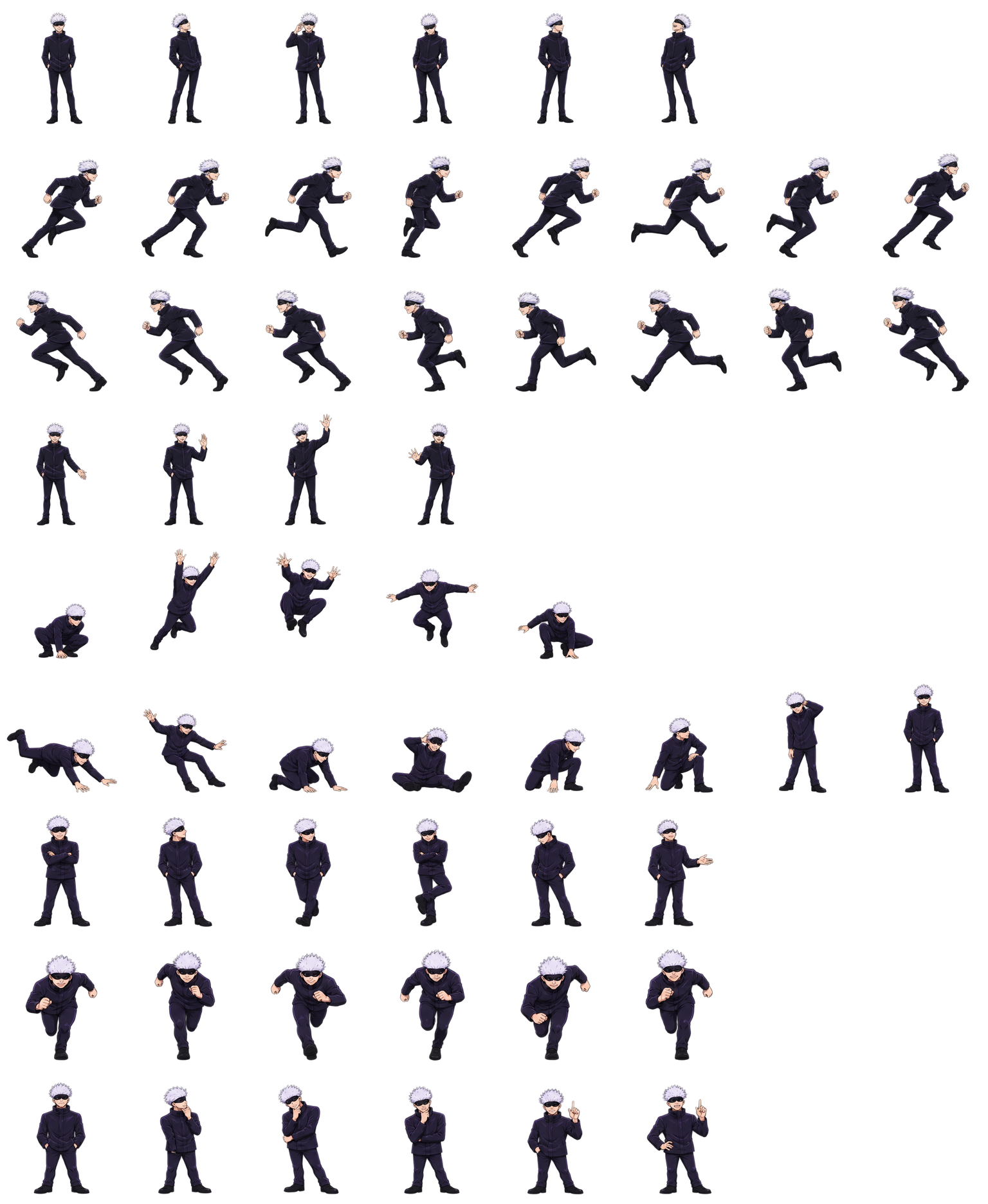 Satoru Gojo — Cozy Fan Art Codex pet original spritesheet