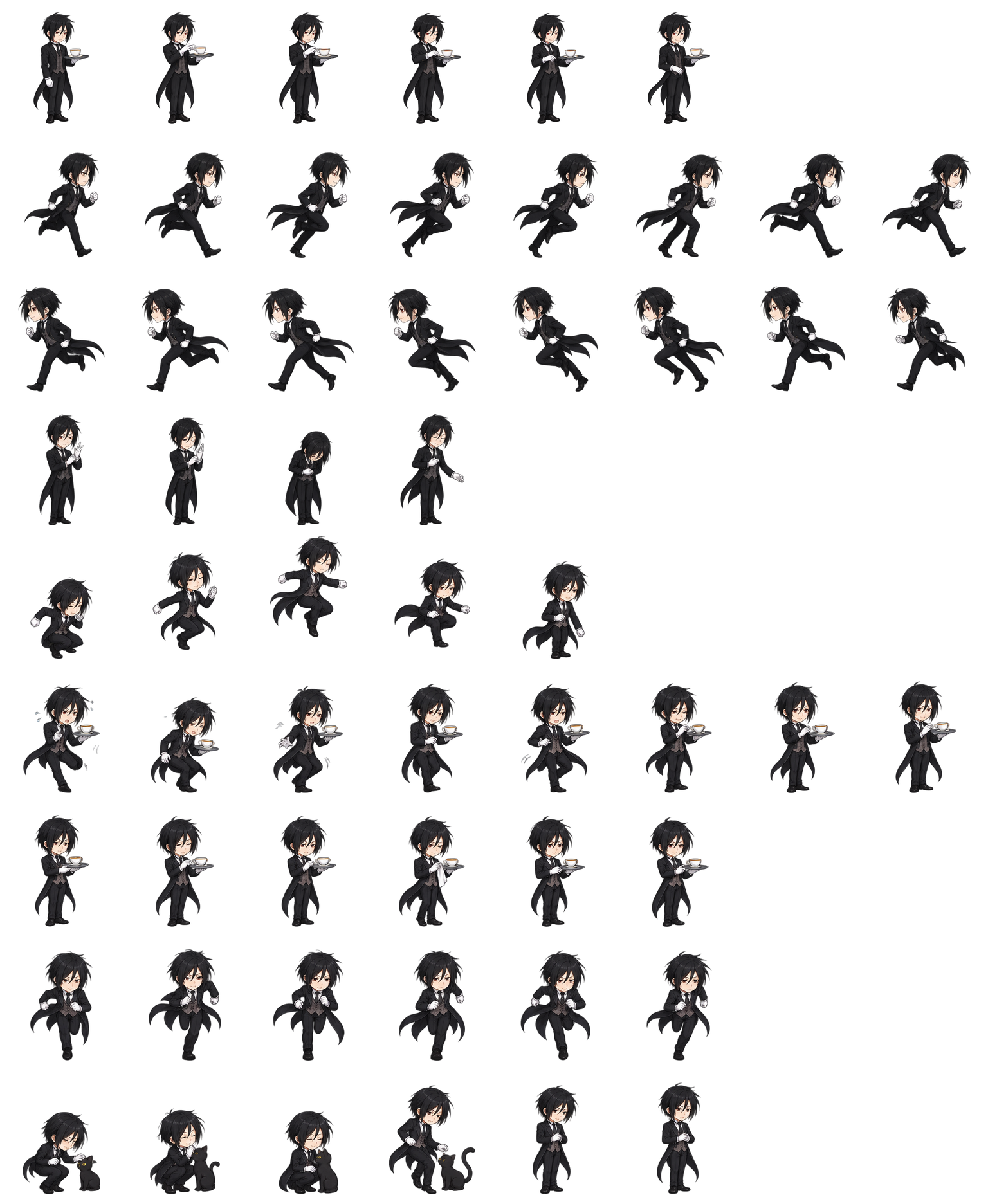 塞巴斯蒂安·米卡利斯 Sebastian Michaelis Codex pet original spritesheet