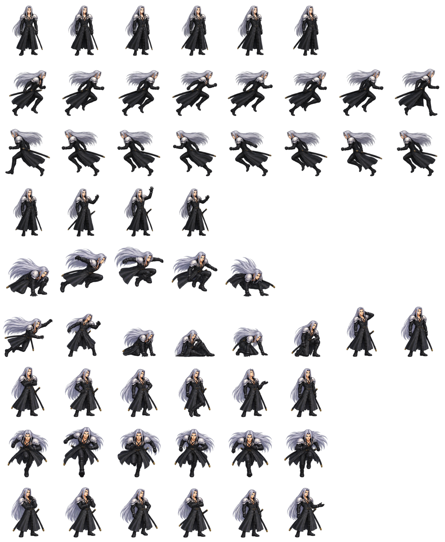 Sephiroth — Cozy Fan Art Codex pet original spritesheet