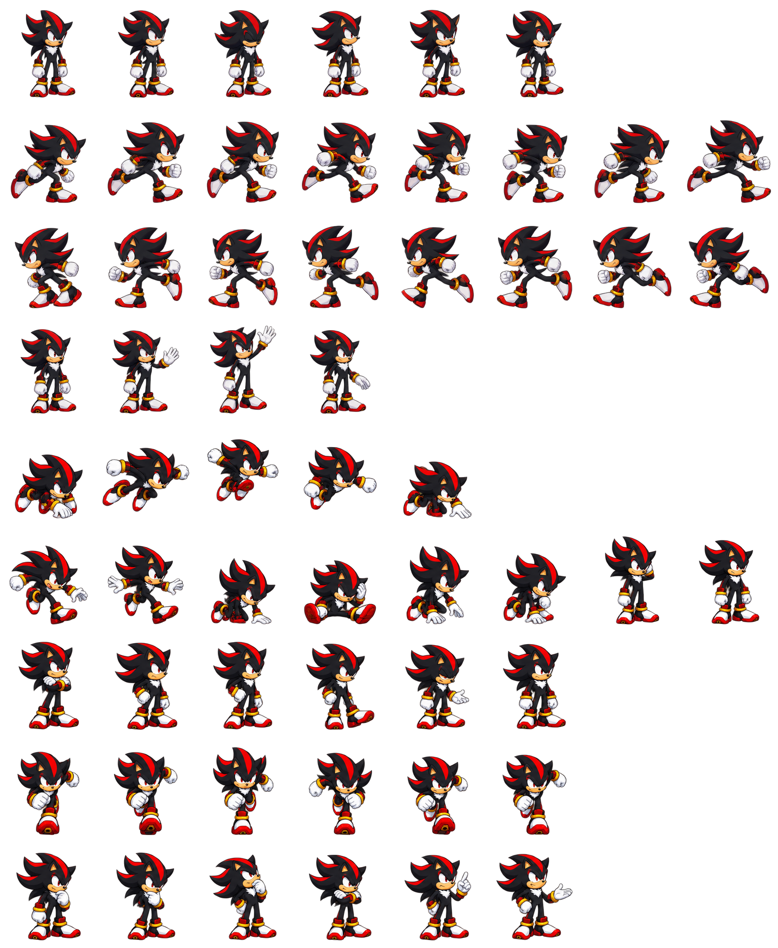 Shadow the Hedgehog — Cozy Fan Art Codex pet original spritesheet