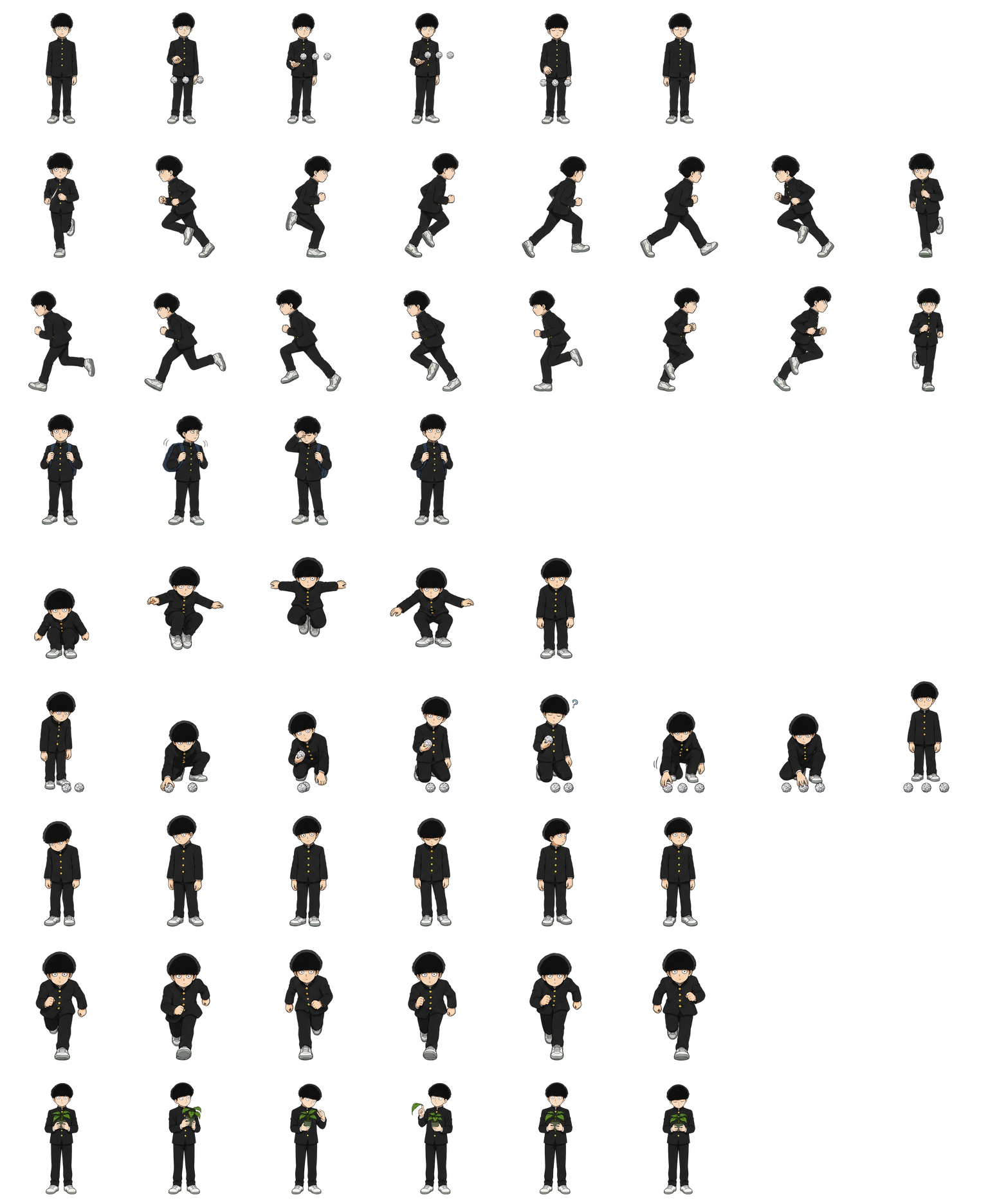 影山茂夫 Shigeo Kageyama Codex pet original spritesheet