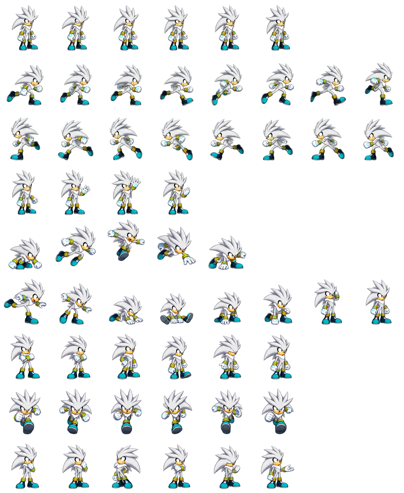 Silver the Hedgehog — Cozy Fan Art Codex pet original spritesheet