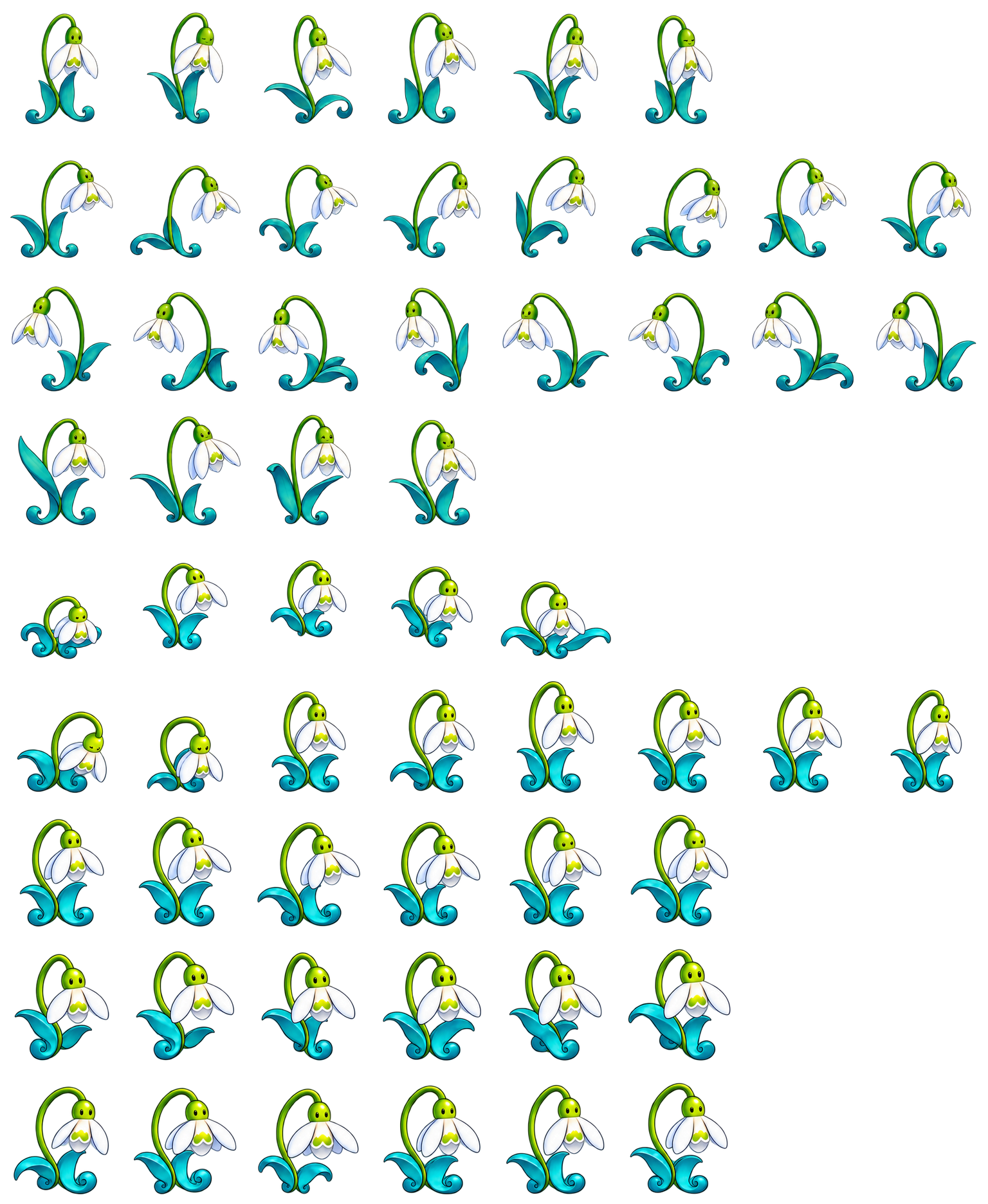 雪滴花垂铃 Snowdrop Bell Codex pet original spritesheet