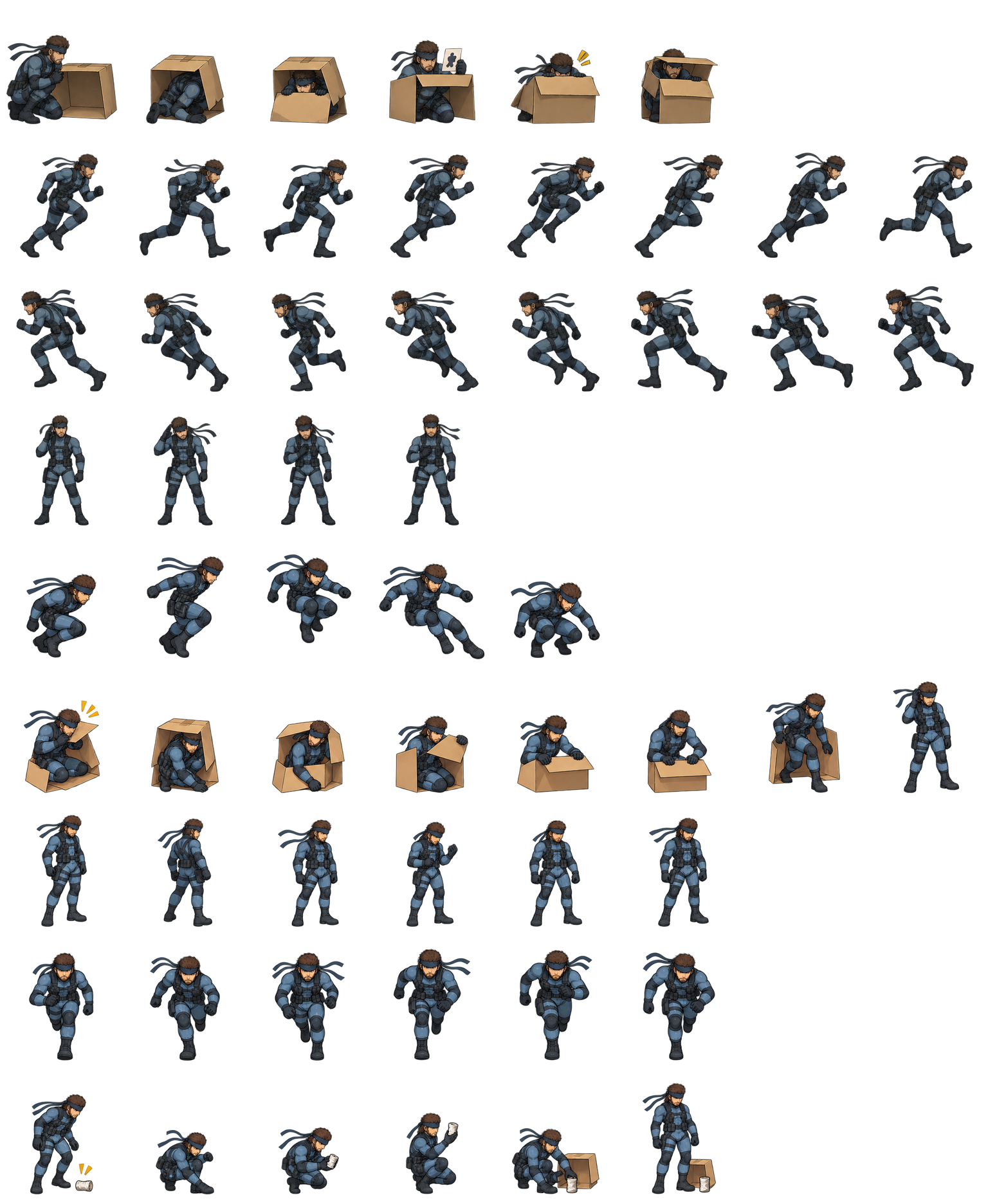 固蛇 Solid Snake Codex pet original spritesheet