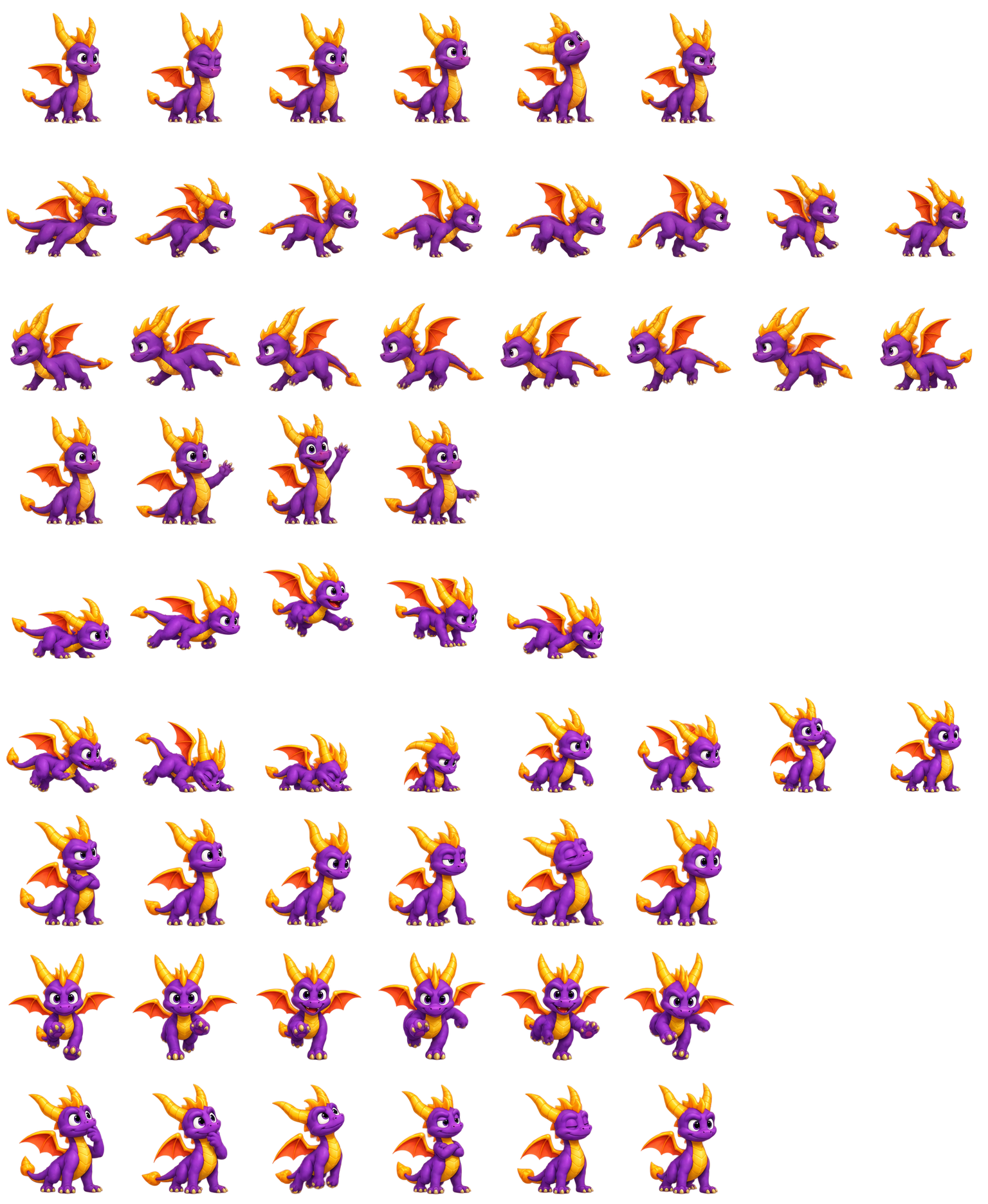 Spyro — Cozy Fan Art Codex pet original spritesheet
